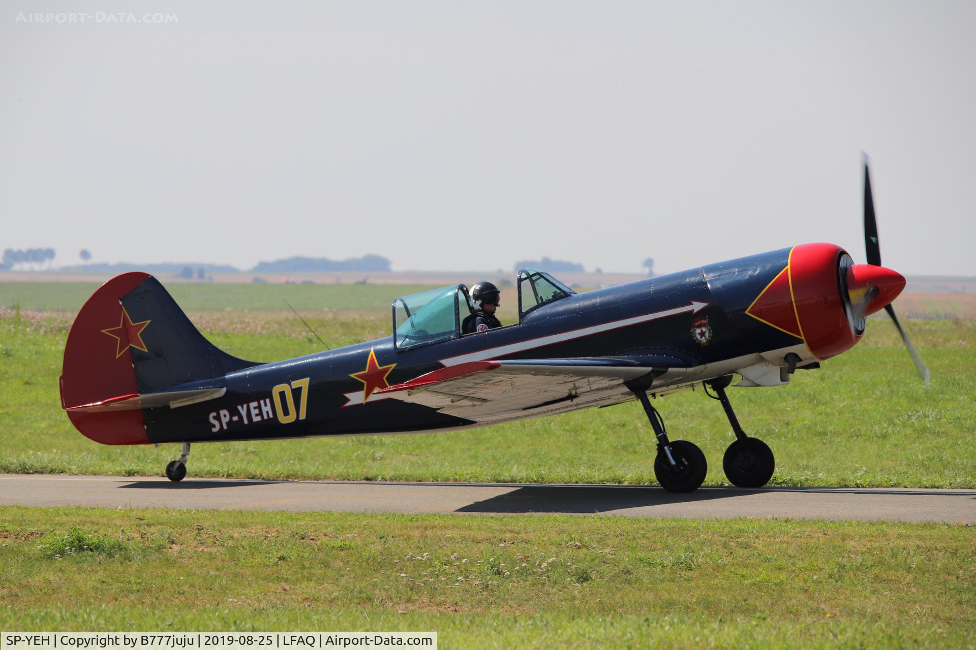SP-YEH, Yakovlev Yak-50 C/N 842807, during Albert Airshow