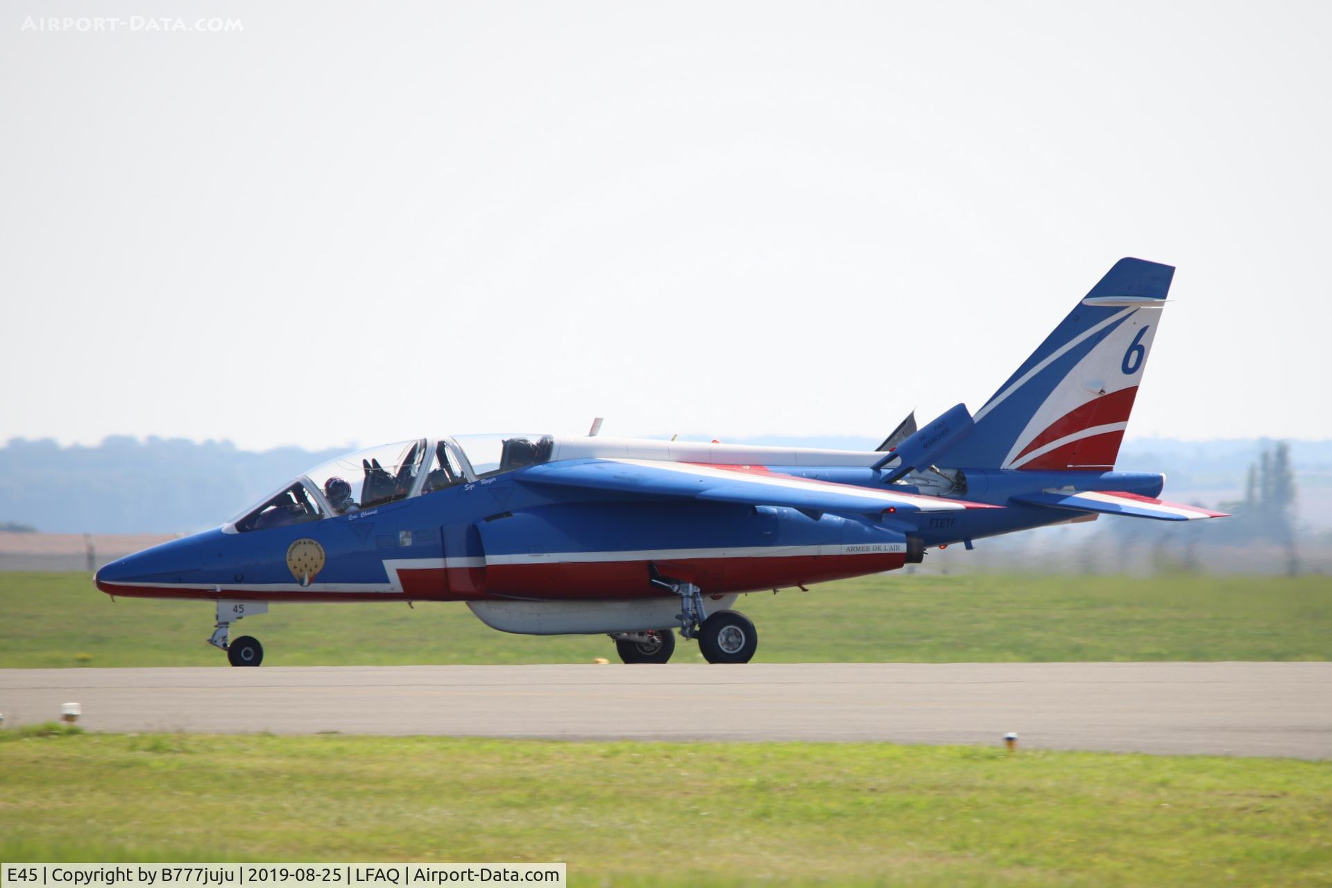 E45, Dassault-Dornier Alpha Jet E C/N E45, during Albert Airshow