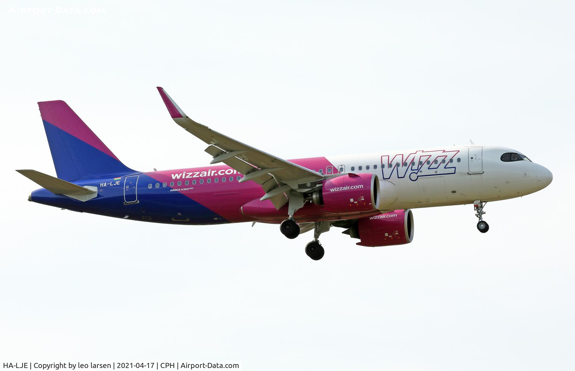 HA-LJE, 2020 Airbus A320-271N C/N 10046, Copenhagen 17.4.2021