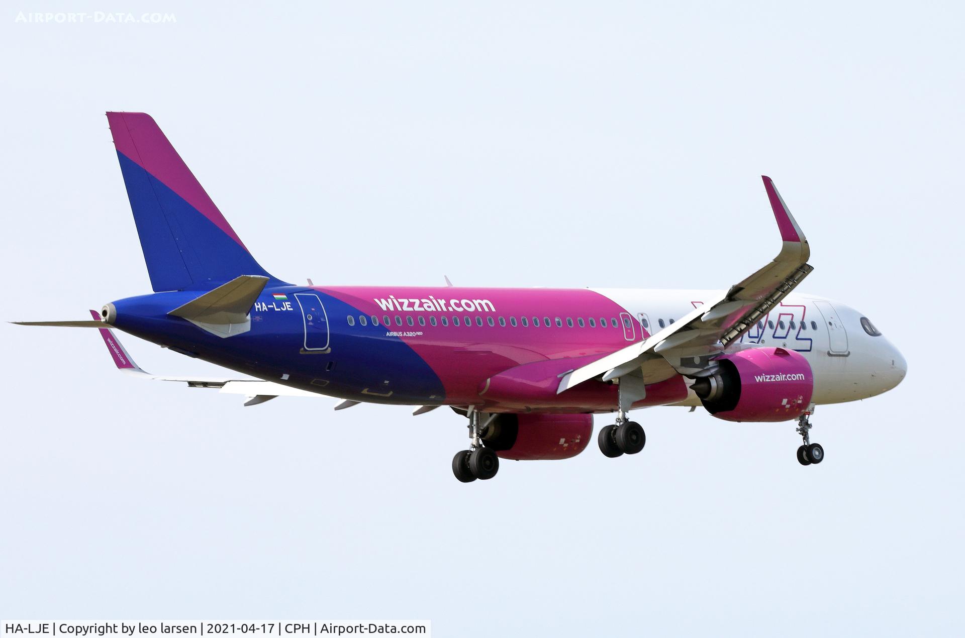 HA-LJE, 2020 Airbus A320-271N C/N 10046, Copenhagen 17.4.2021