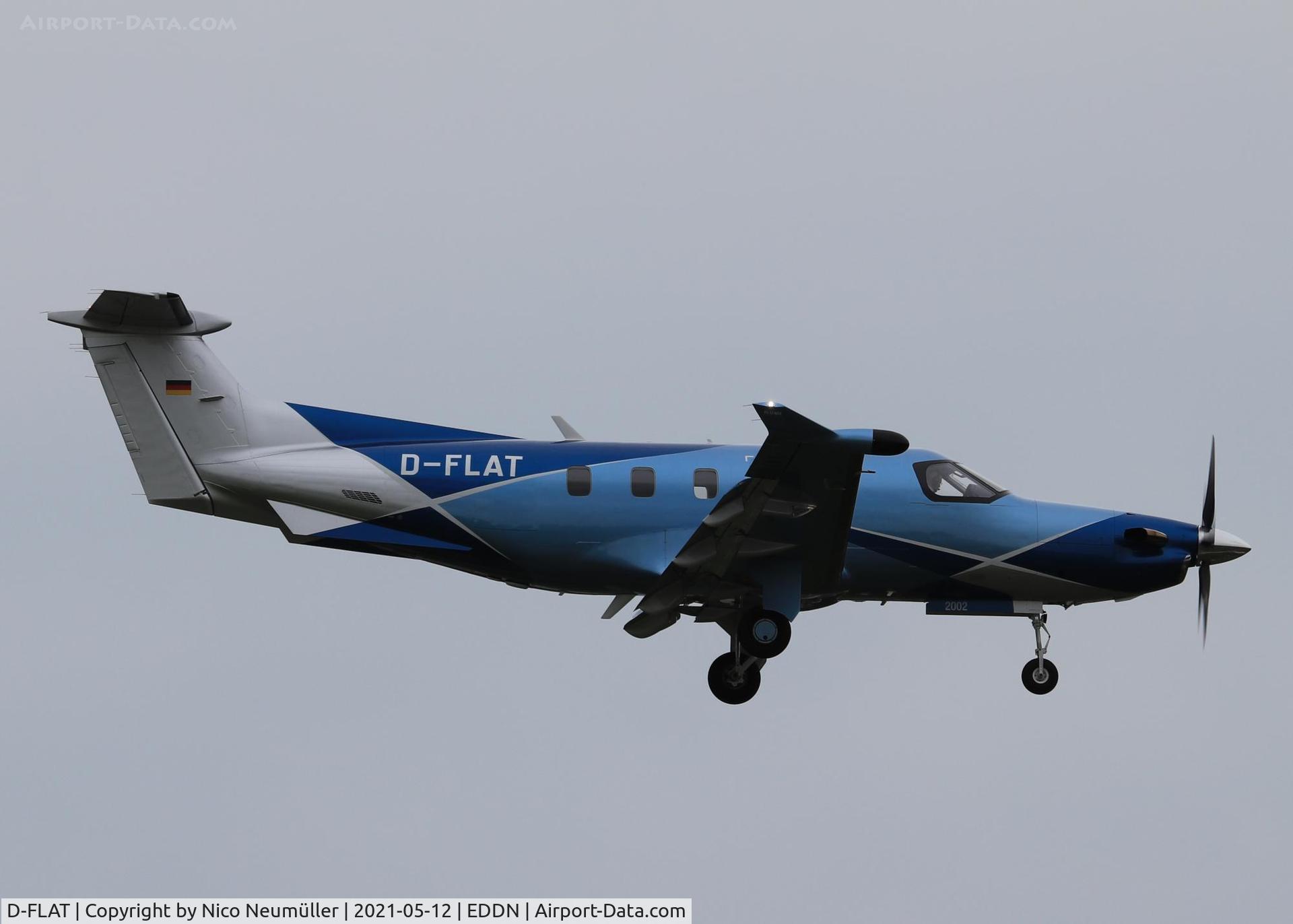 D-FLAT, 2019 Pilatus PC-12/47E C/N 2002, D-FLAT landing in EDDN/NUE
