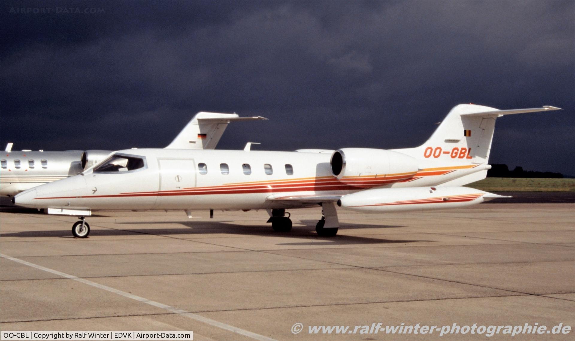 OO-GBL, 1980 Learjet 35A C/N 284, Learjet 35A - Abeleg Aviation - 35-284 - OO-GBL - 2001 - EDVK