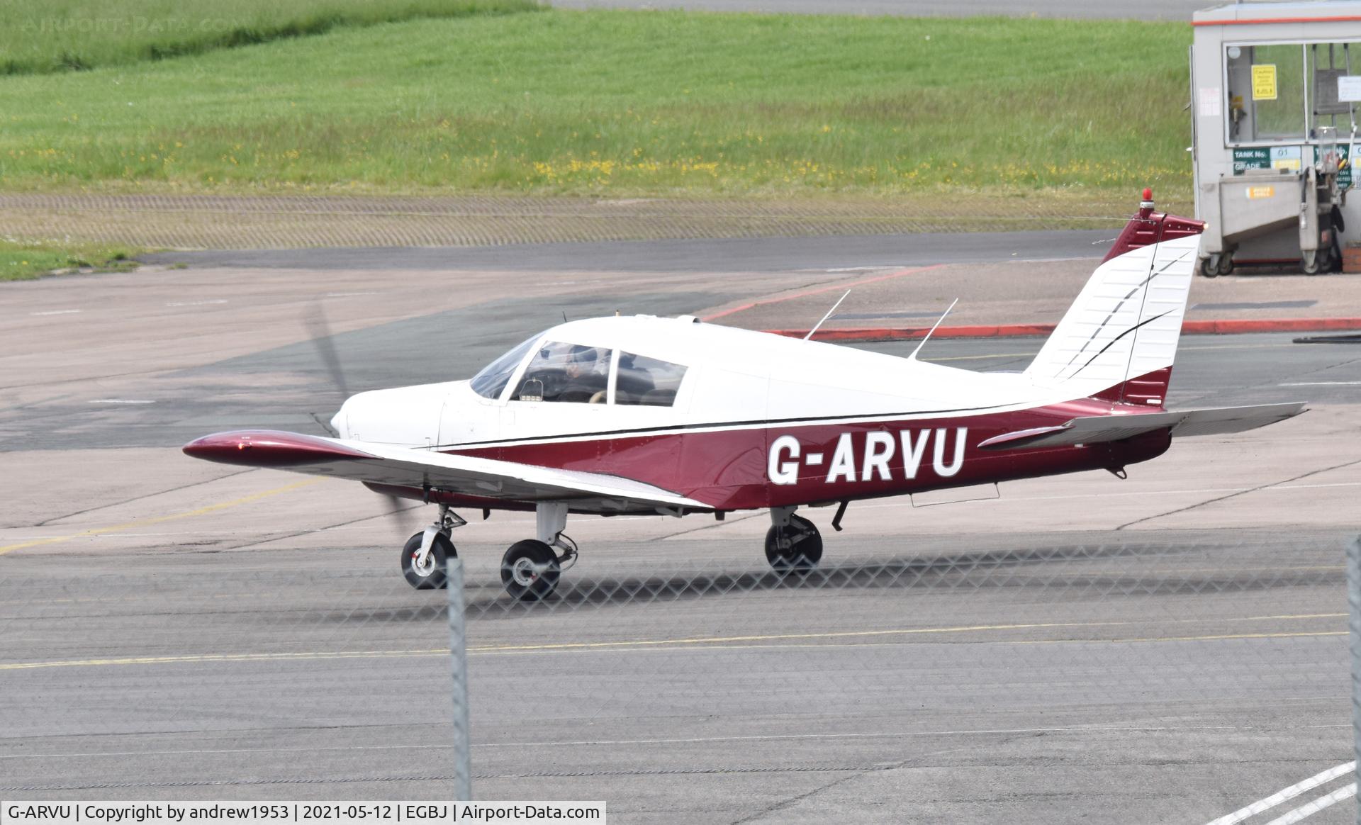 G-ARVU, 1962 Piper PA-28-160 Cherokee Cherokee C/N 28-410, G-ARVU at Gloucestershire Airport.