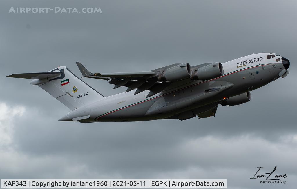 KAF343, 2013 Boeing C-17A Globemaster III C/N 50267 (F-266/KAF-2), PRESTWICK