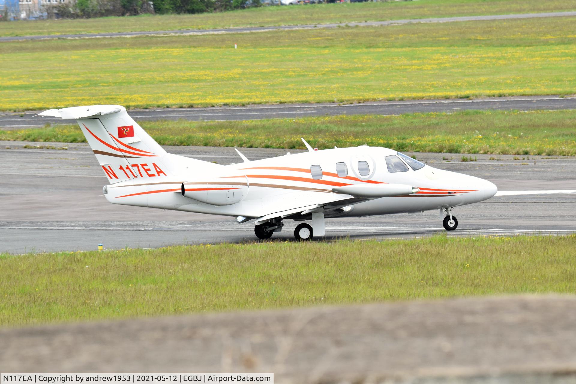 N117EA, 2007 Eclipse Aviation Corp EA500 C/N 000104, N117EA at Gloucestershire Airport.