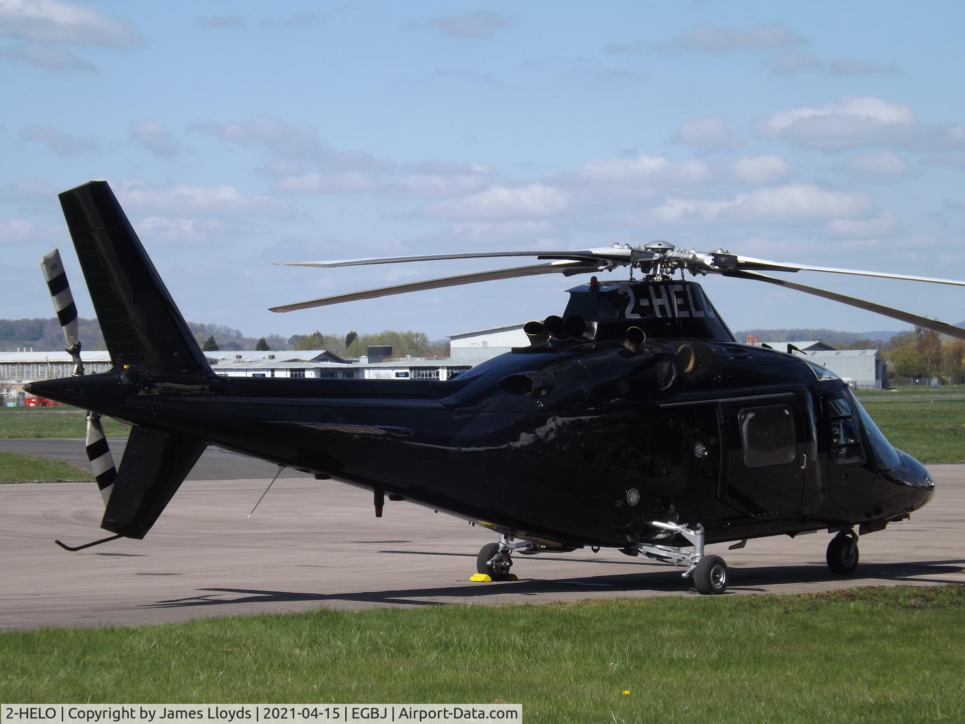 2-HELO, 1995 Agusta A-109C C/N 7630, Parked outside of castle Air