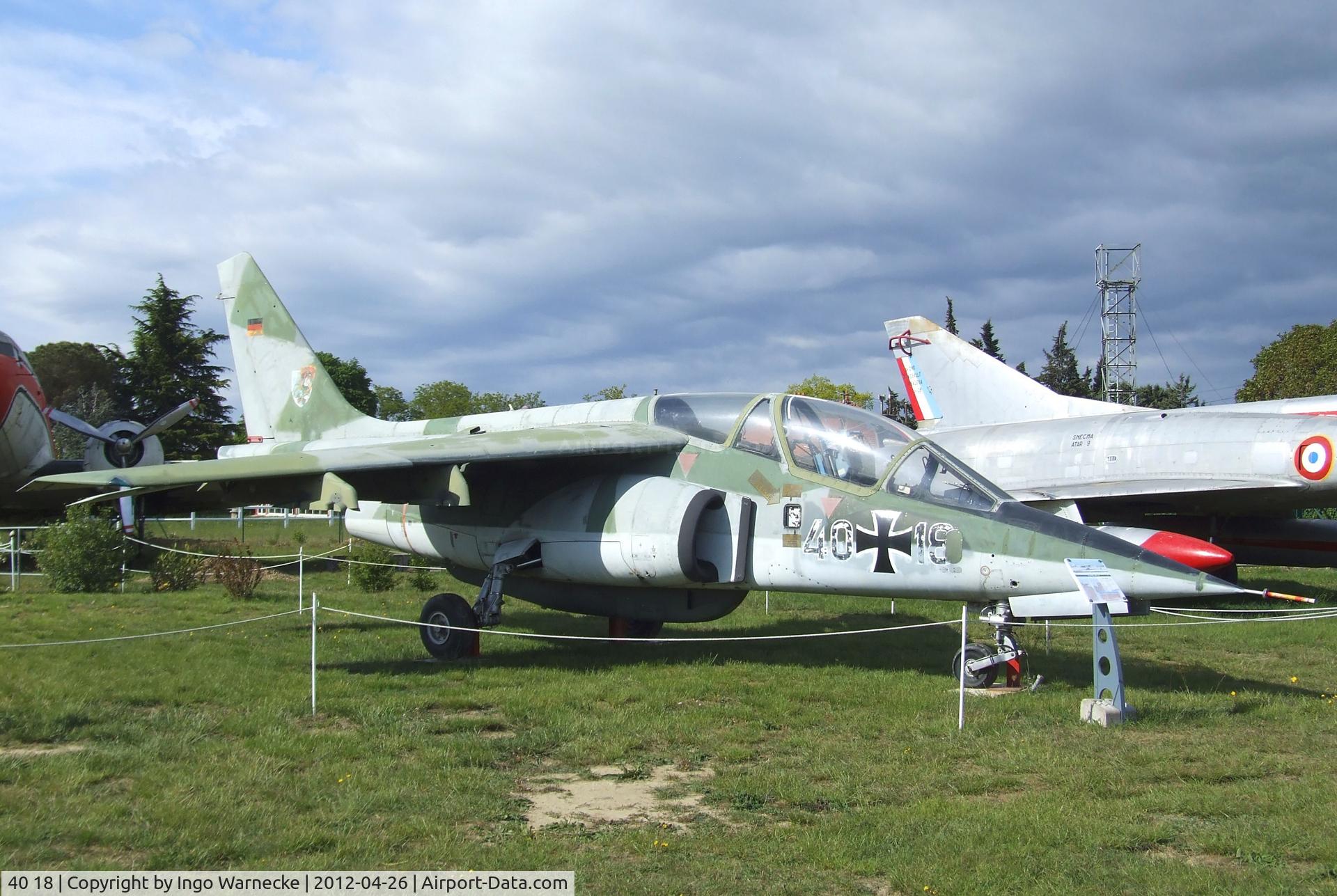 40 18, 1979 Dassault-Dornier Alpha Jet A C/N 0018, Dassault-Breguet/Dornier Alpha Jet A at the Musée Européen de l'Aviation de Chasse, Montelimar Ancone airfield
