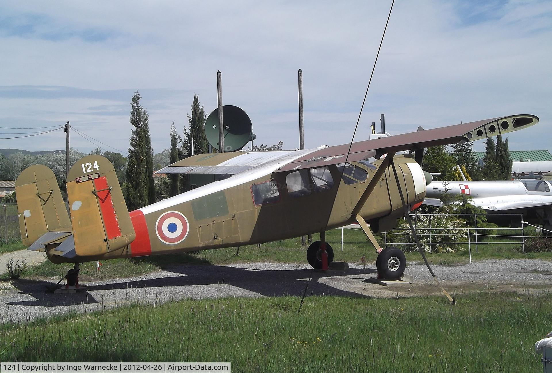 124, Max Holste MH.1521M Broussard C/N 173, Max Holste MH.1521M Broussard at the Musée Européen de l'Aviation de Chasse, Montelimar Ancone airfield