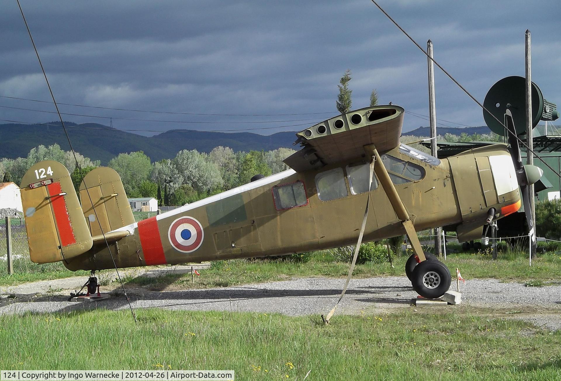 124, Max Holste MH.1521M Broussard C/N 173, Max Holste MH.1521M Broussard at the Musée Européen de l'Aviation de Chasse, Montelimar Ancone airfield