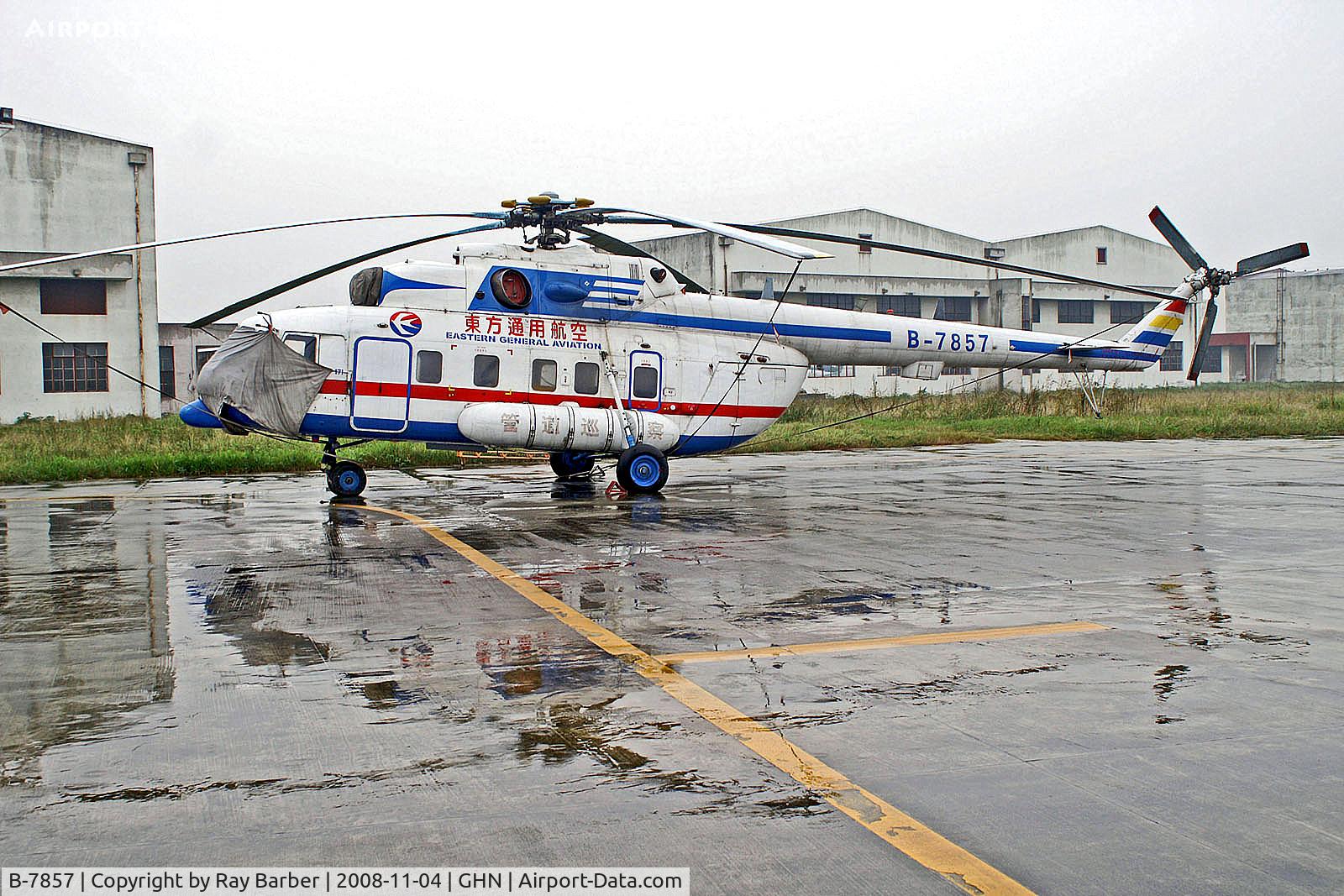 B-7857, Mil Mil Mi-171 C/N 59489617070, B-7857   Mil Mi-171 [59489617070] (Eastern General Aviation) Chengdu-Guanghan ~B 04/11/2008