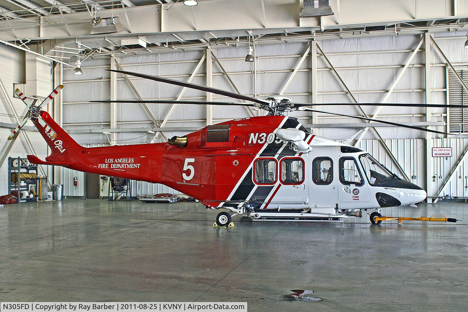 N305FD, 2008 AgustaWestland AW-139 C/N 41009, N305FD   AgustaWestland AW.139 [41009] (Los Angeles Fire Department) Van Nuys~N 25/08/2011