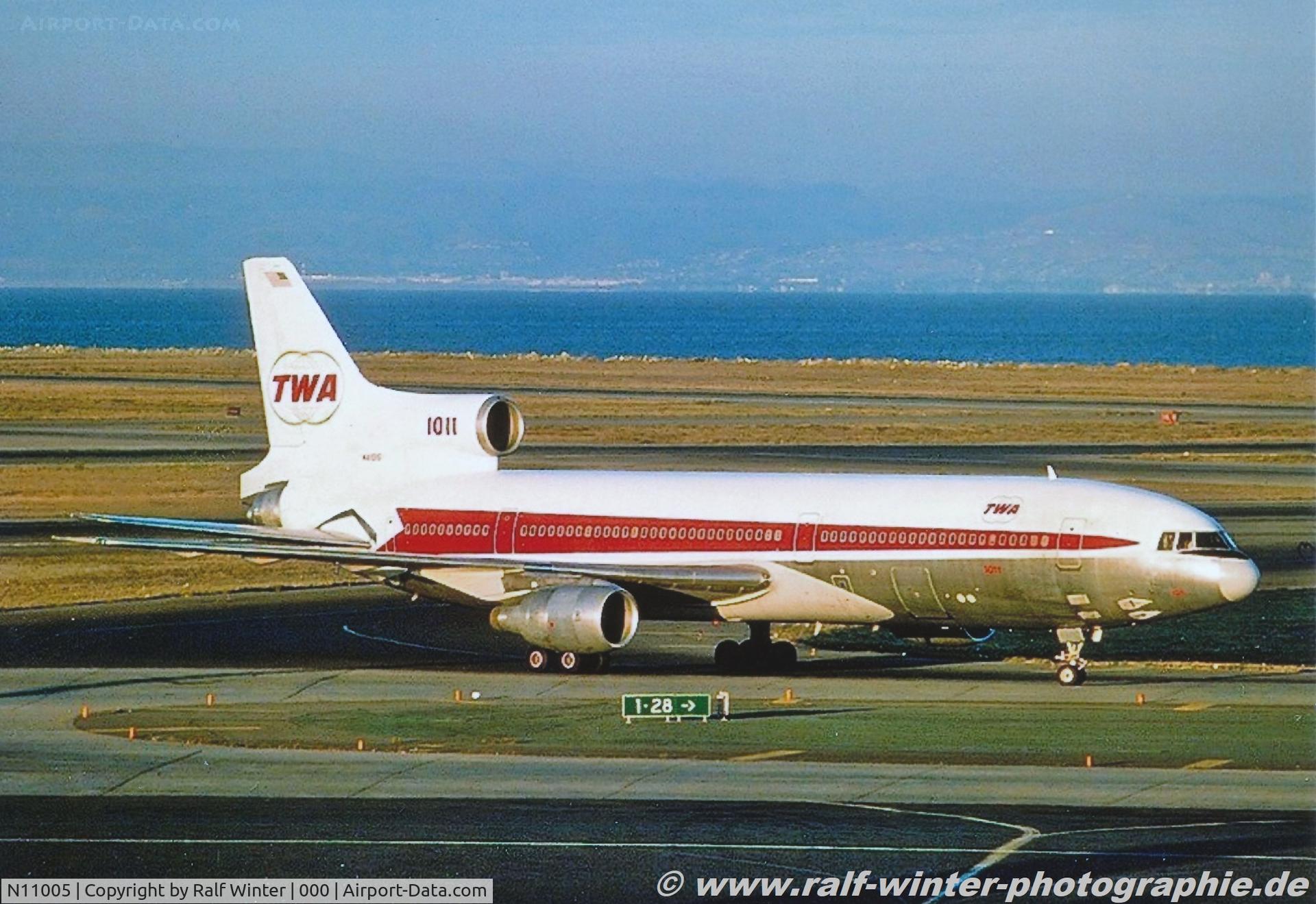 N11005, 1972 Lockheed L-1011-385-1 TriStar 1 C/N 193B-1017, Lockheed L-1011 TriStar - TW TWA Trans World Airlines - 1017 - N11005