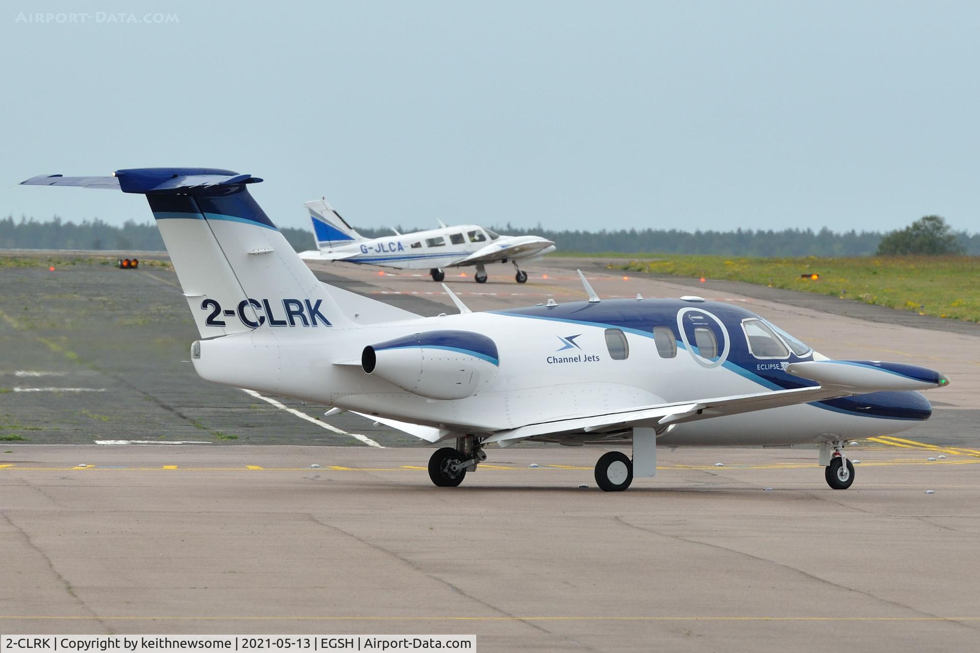2-CLRK, 2007 Eclipse Aviation Corp EA500 C/N 000072, Leaving Norwich for Cambridge.