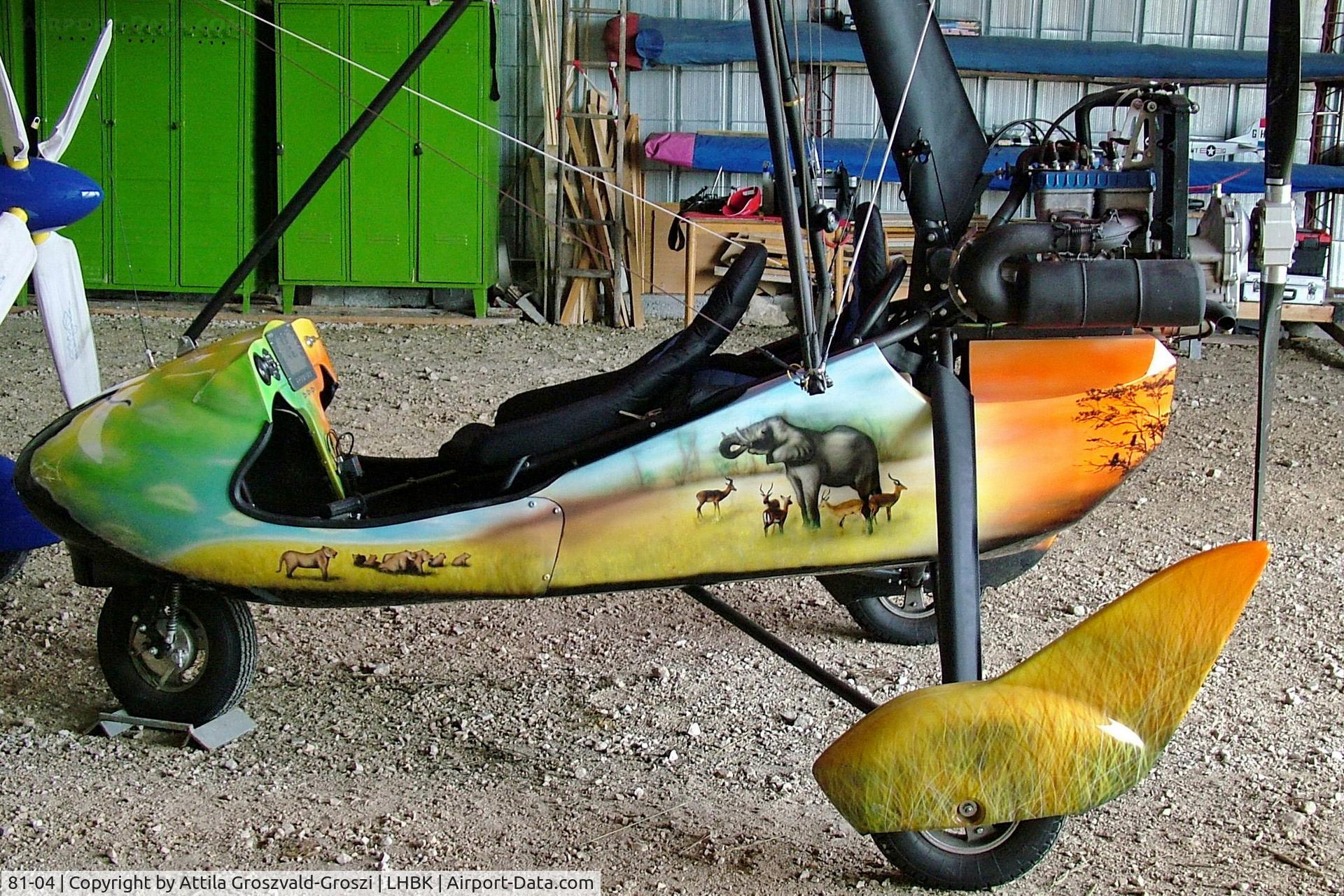81-04, 2004 Halley Apollo CXMD Racer GT C/N 010804, LHBK - Balatonkeresztúr Airport, Hungary