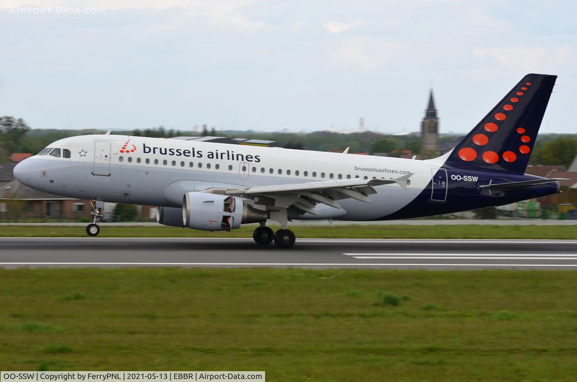 OO-SSW, 2007 Airbus A319-111 C/N 3255, Arrival of Brussels A319