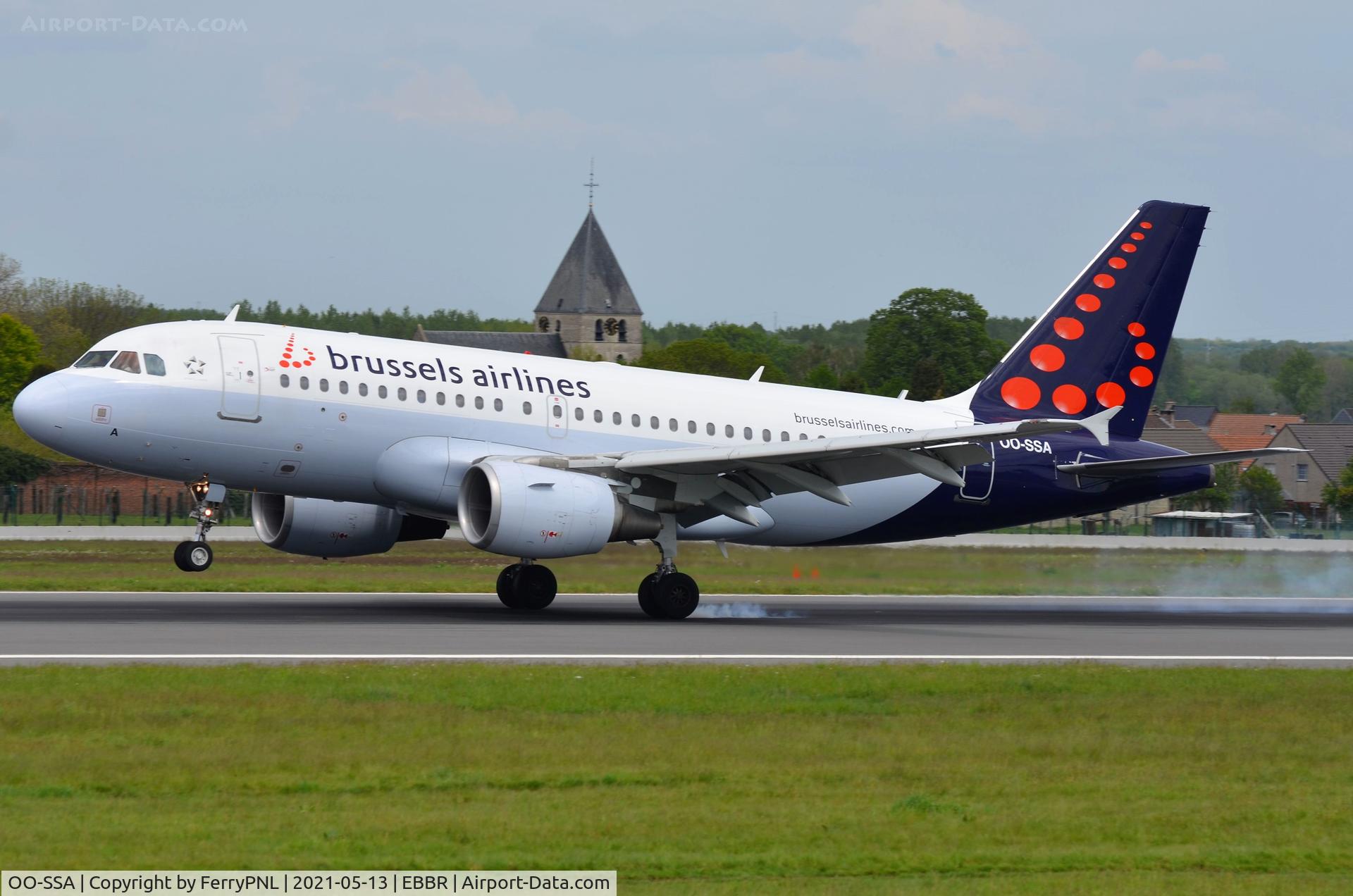OO-SSA, 2005 Airbus A319-111 C/N 2392, Arrival of Brussels A319