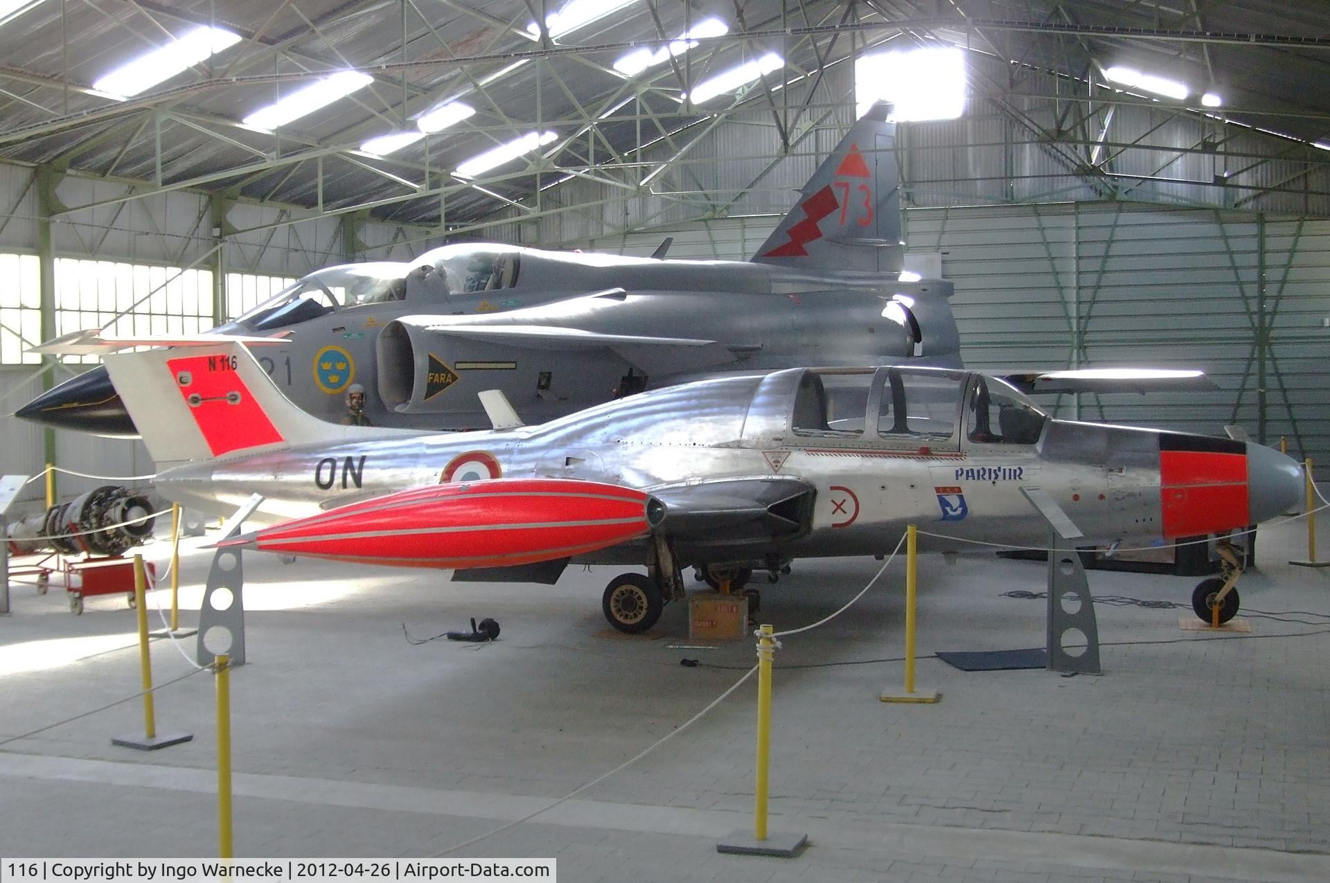 116, Morane-Saulnier MS.760 Paris C/N 116, Morane-Saulnier MS.760 Paris II R at the Musée Européen de l'Aviation de Chasse, Montelimar Ancone airfield
