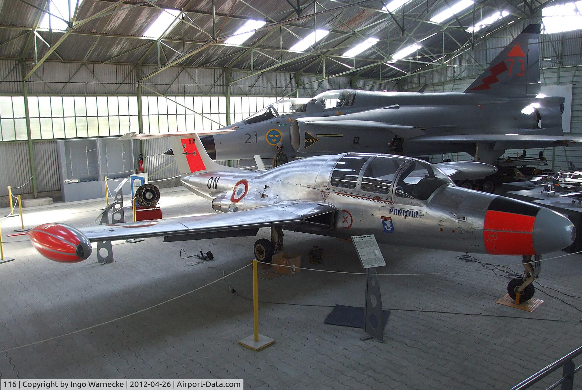 116, Morane-Saulnier MS.760 Paris C/N 116, Morane-Saulnier MS.760 Paris II R at the Musée Européen de l'Aviation de Chasse, Montelimar Ancone airfield