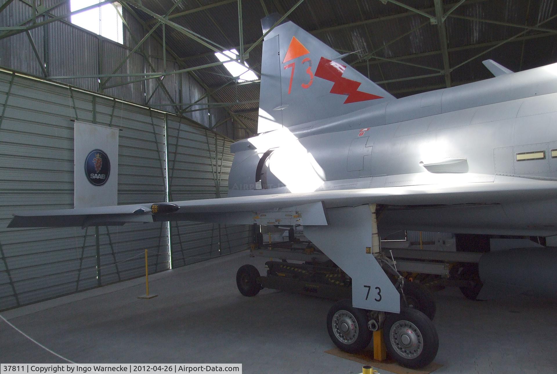 37811, Saab Sk37E Viggen C/N 37811, SAAB Sk37E Viggen at the Musée Européen de l'Aviation de Chasse, Montelimar Ancone airfield