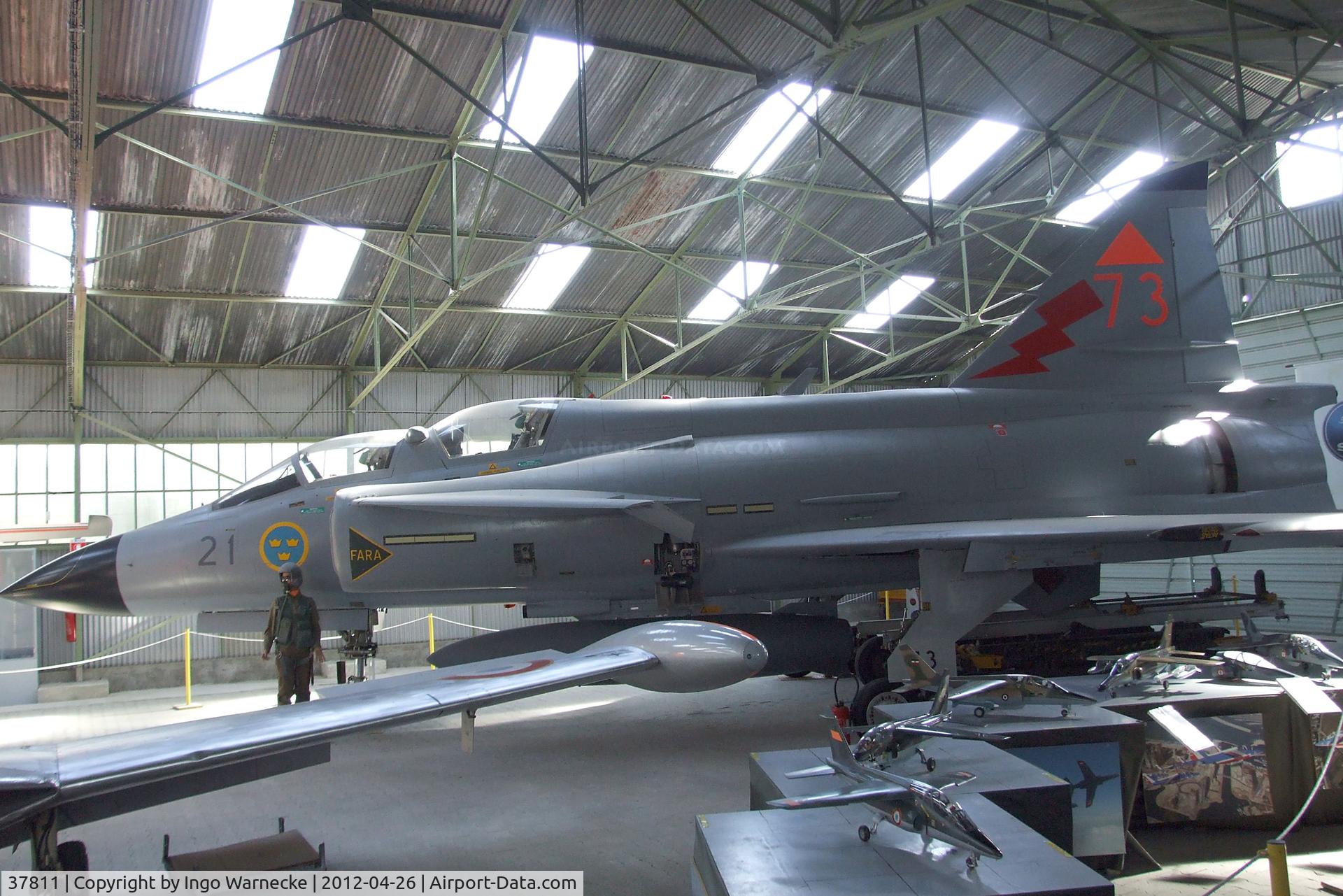 37811, Saab Sk37E Viggen C/N 37811, SAAB Sk37E Viggen at the Musée Européen de l'Aviation de Chasse, Montelimar Ancone airfield