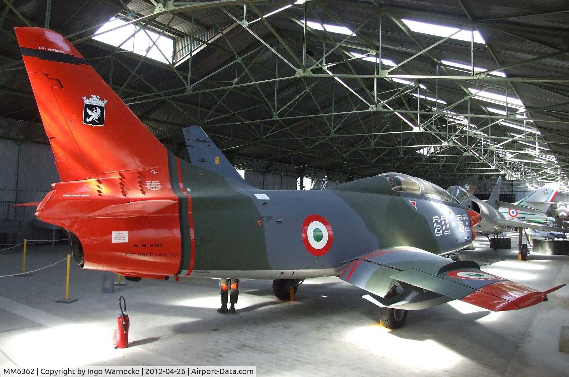 MM6362, Fiat G-91T/1 C/N 92, FIAT G.91T/1 at the Musée Européen de l'Aviation de Chasse, Montelimar Ancone airfield
