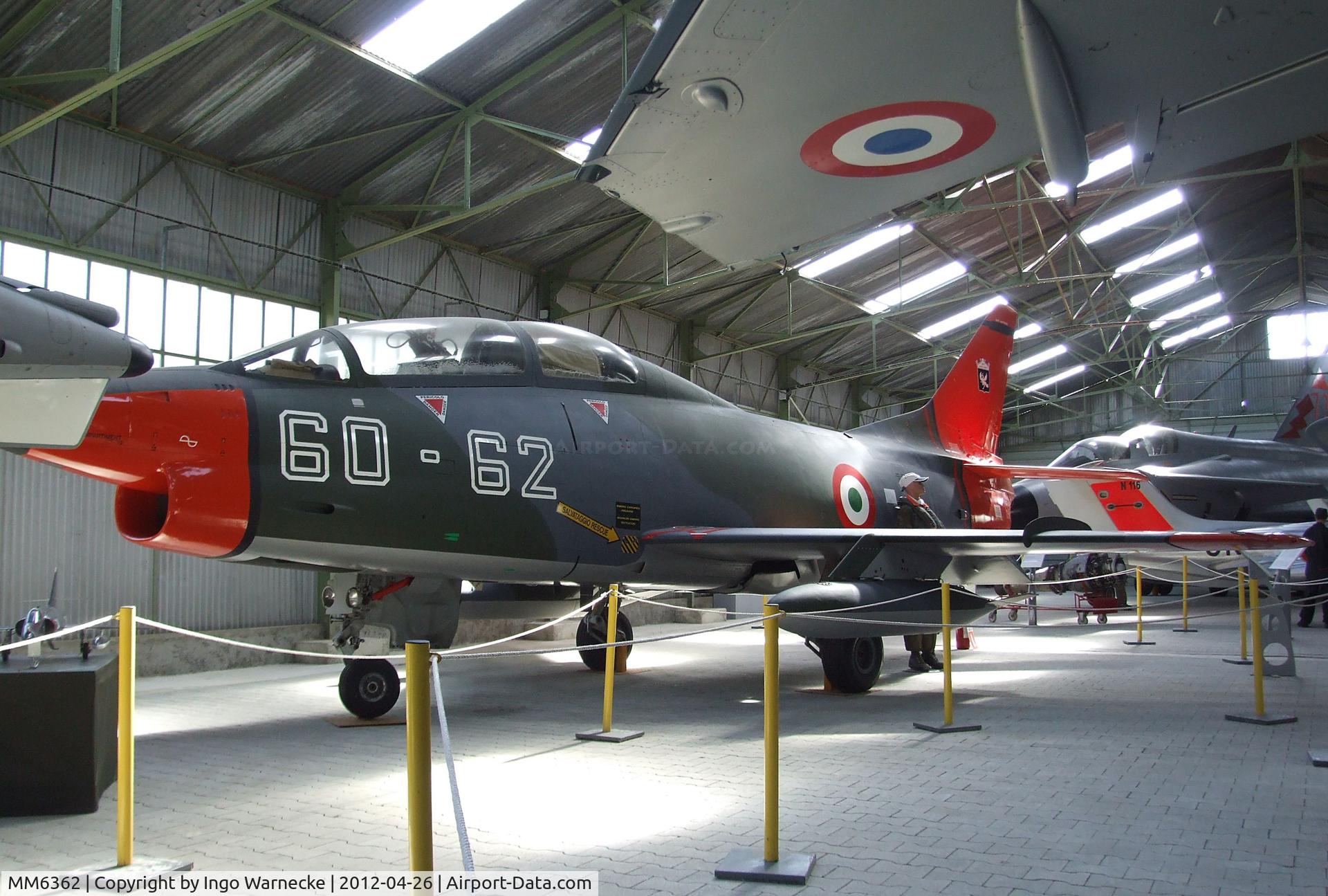 MM6362, Fiat G-91T/1 C/N 92, FIAT G.91T/1 at the Musée Européen de l'Aviation de Chasse, Montelimar Ancone airfield