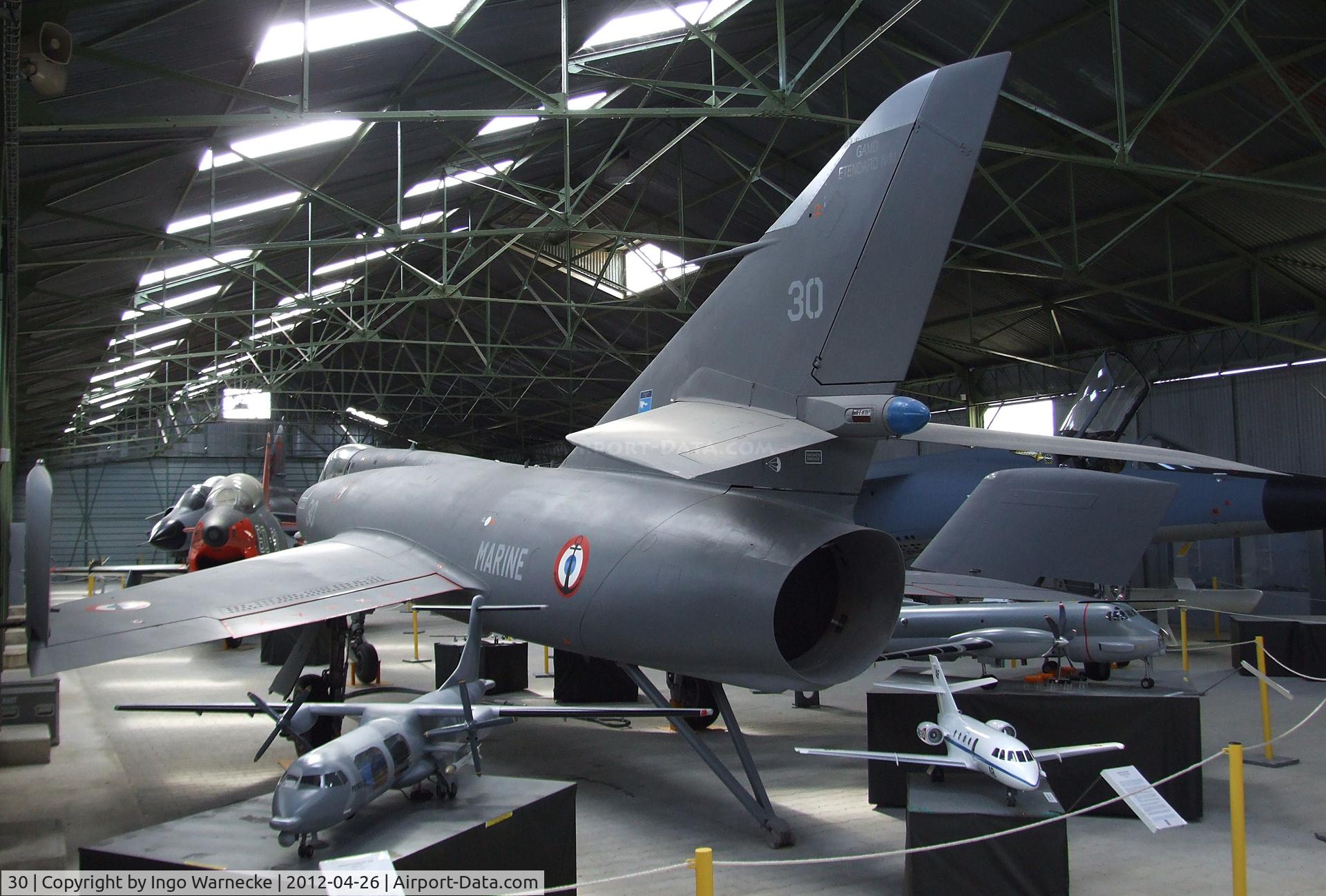 30, Dassault Etendard IV.M C/N 30, Dassault Etendard IV M at the Musée Européen de l'Aviation de Chasse, Montelimar Ancone airfield
