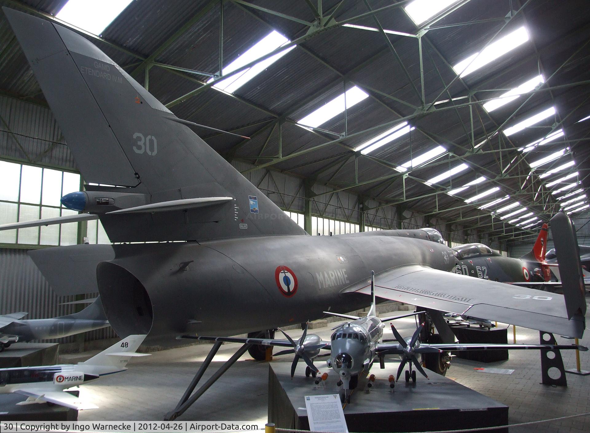 30, Dassault Etendard IV.M C/N 30, Dassault Etendard IV M at the Musée Européen de l'Aviation de Chasse, Montelimar Ancone airfield