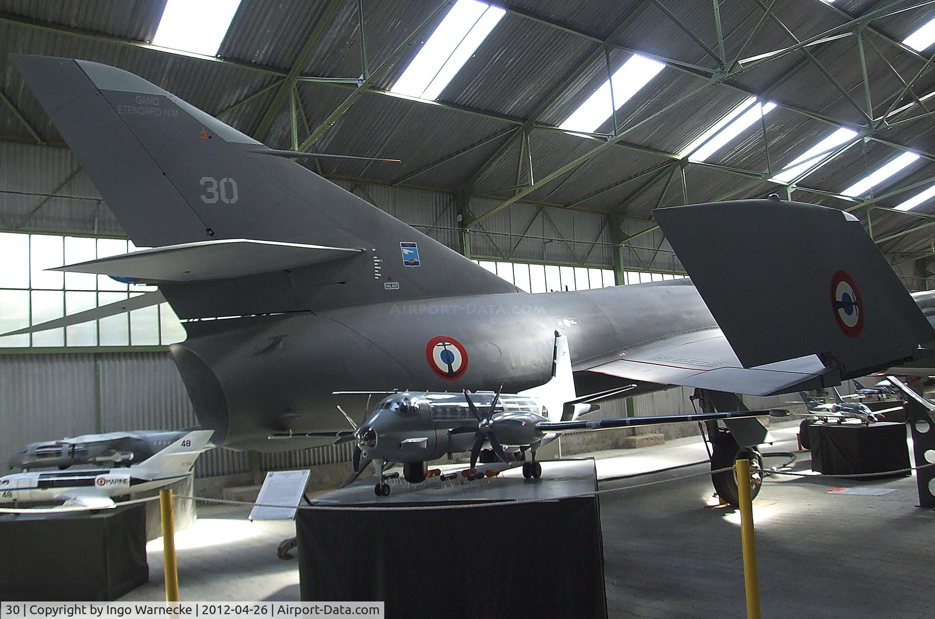 30, Dassault Etendard IV.M C/N 30, Dassault Etendard IV M at the Musée Européen de l'Aviation de Chasse, Montelimar Ancone airfield