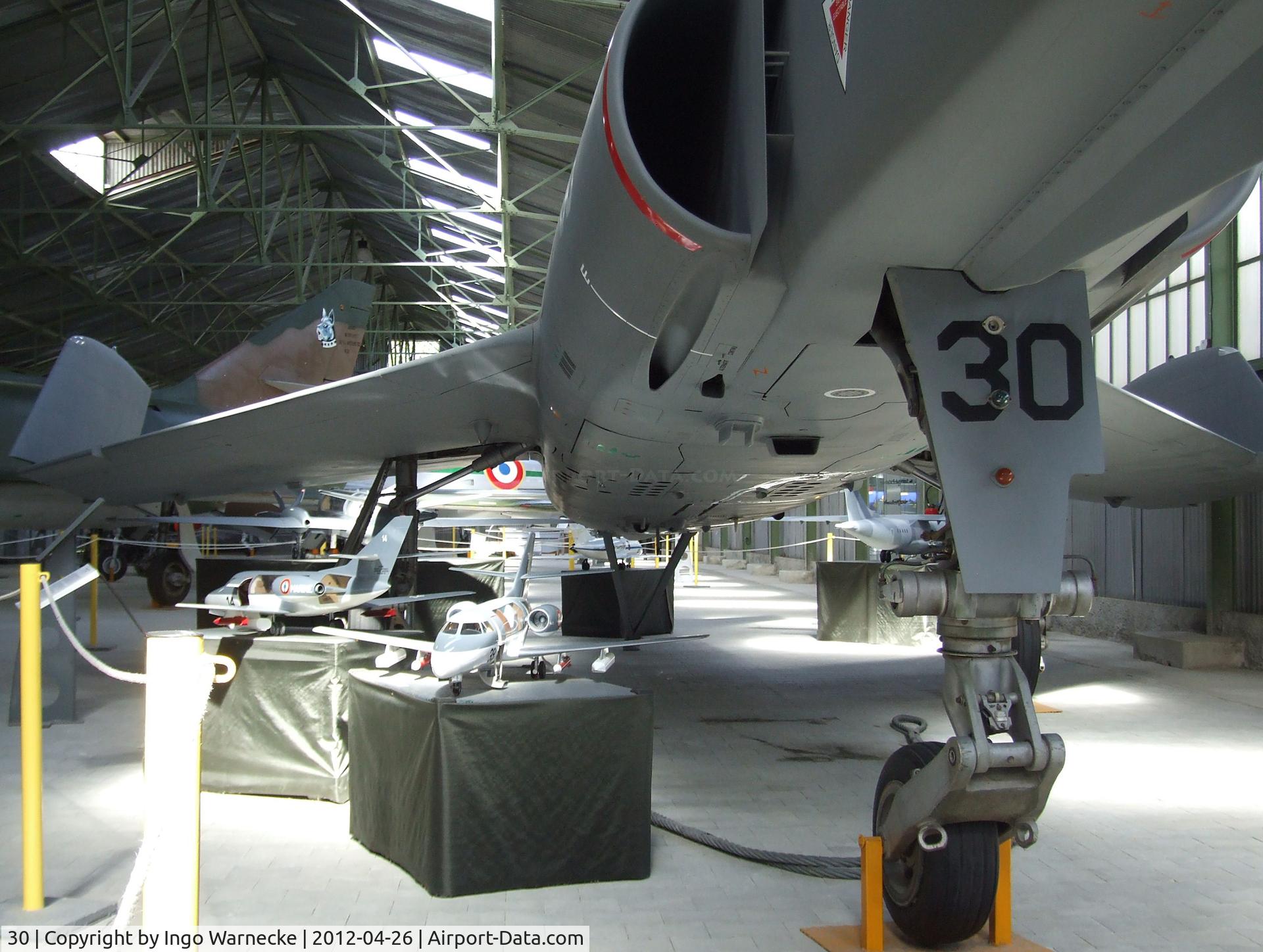 30, Dassault Etendard IV.M C/N 30, Dassault Etendard IV M at the Musée Européen de l'Aviation de Chasse, Montelimar Ancone airfield