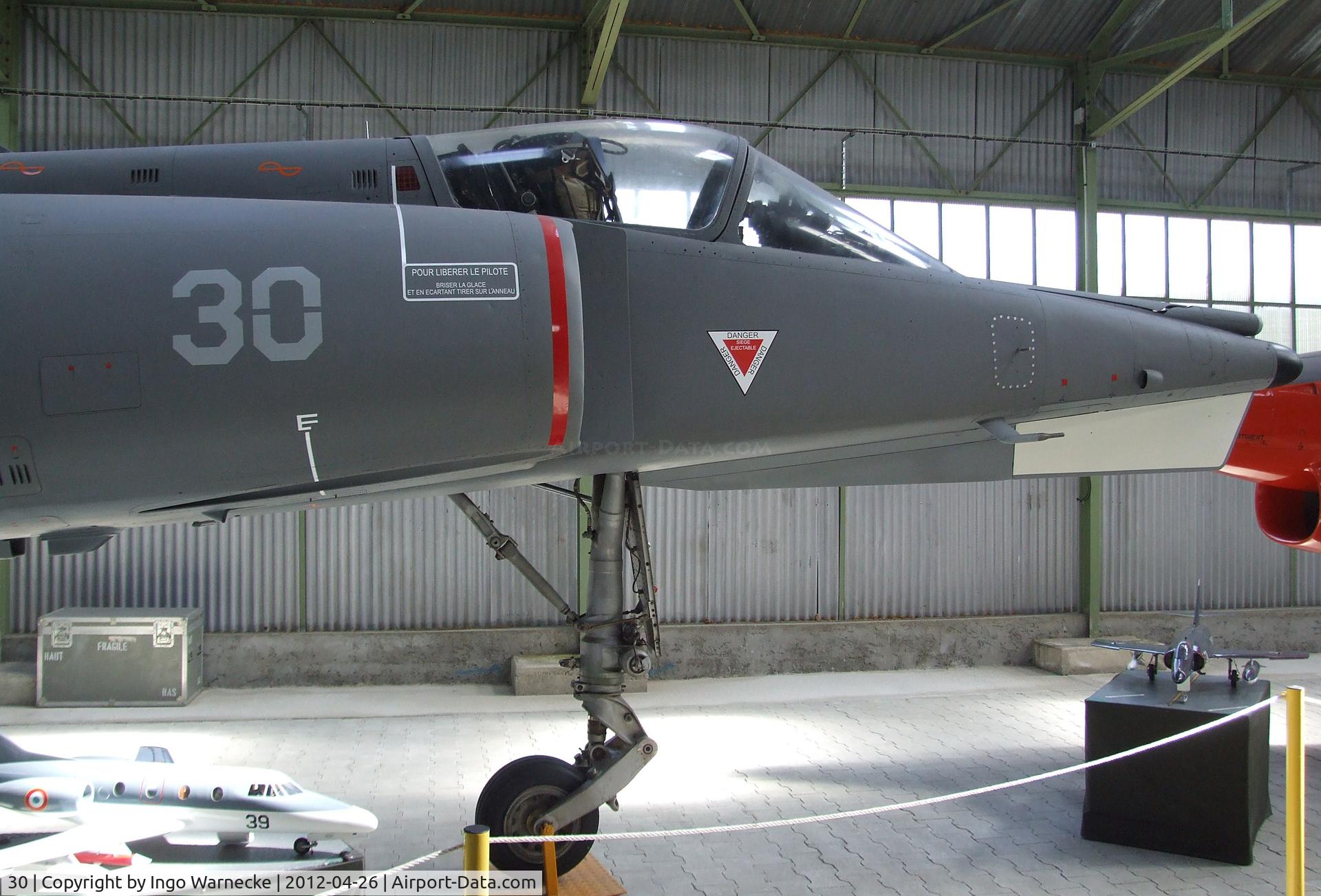 30, Dassault Etendard IV.M C/N 30, Dassault Etendard IV M at the Musée Européen de l'Aviation de Chasse, Montelimar Ancone airfield