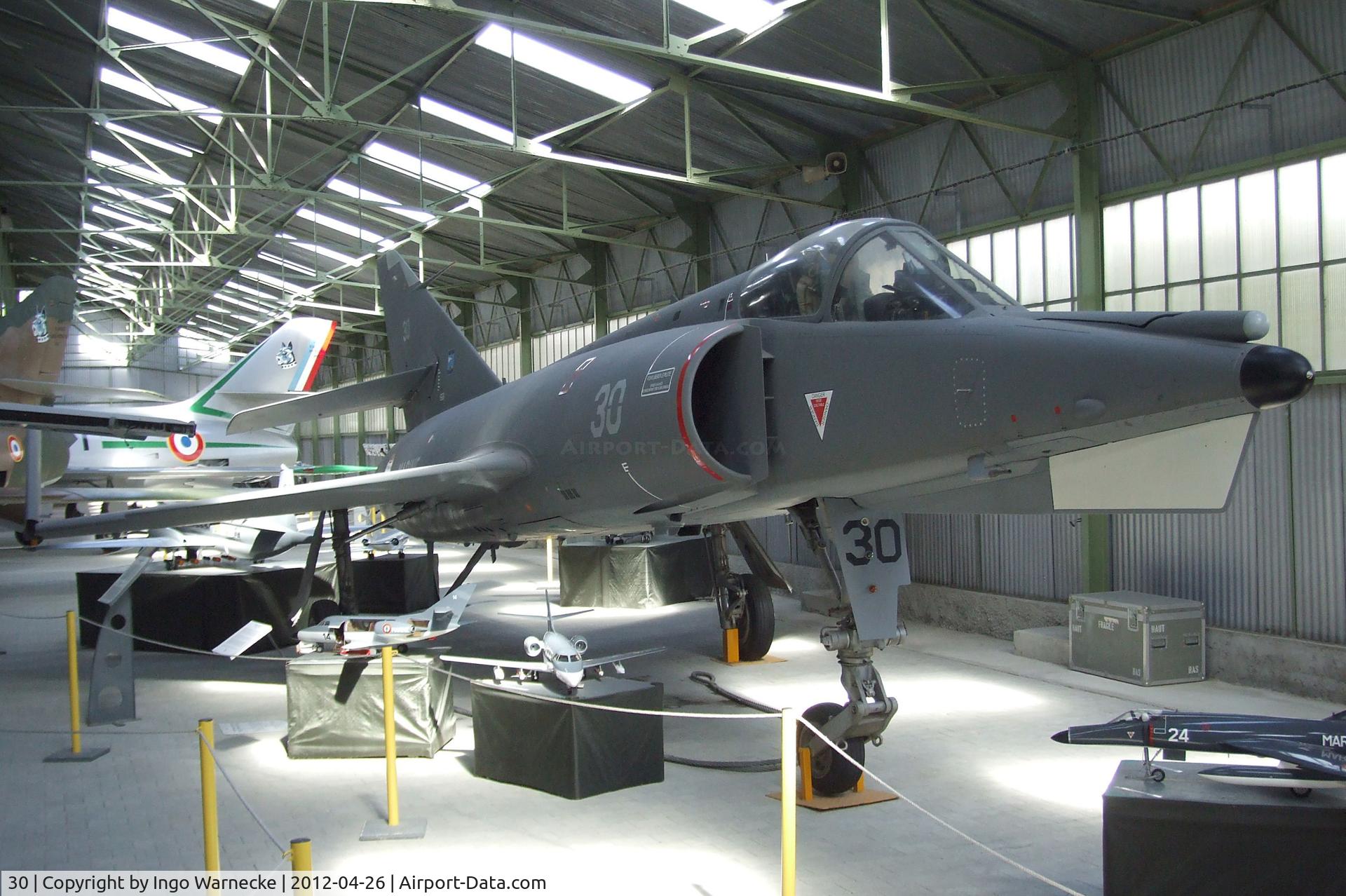 30, Dassault Etendard IV.M C/N 30, Dassault Etendard IV M at the Musée Européen de l'Aviation de Chasse, Montelimar Ancone airfield