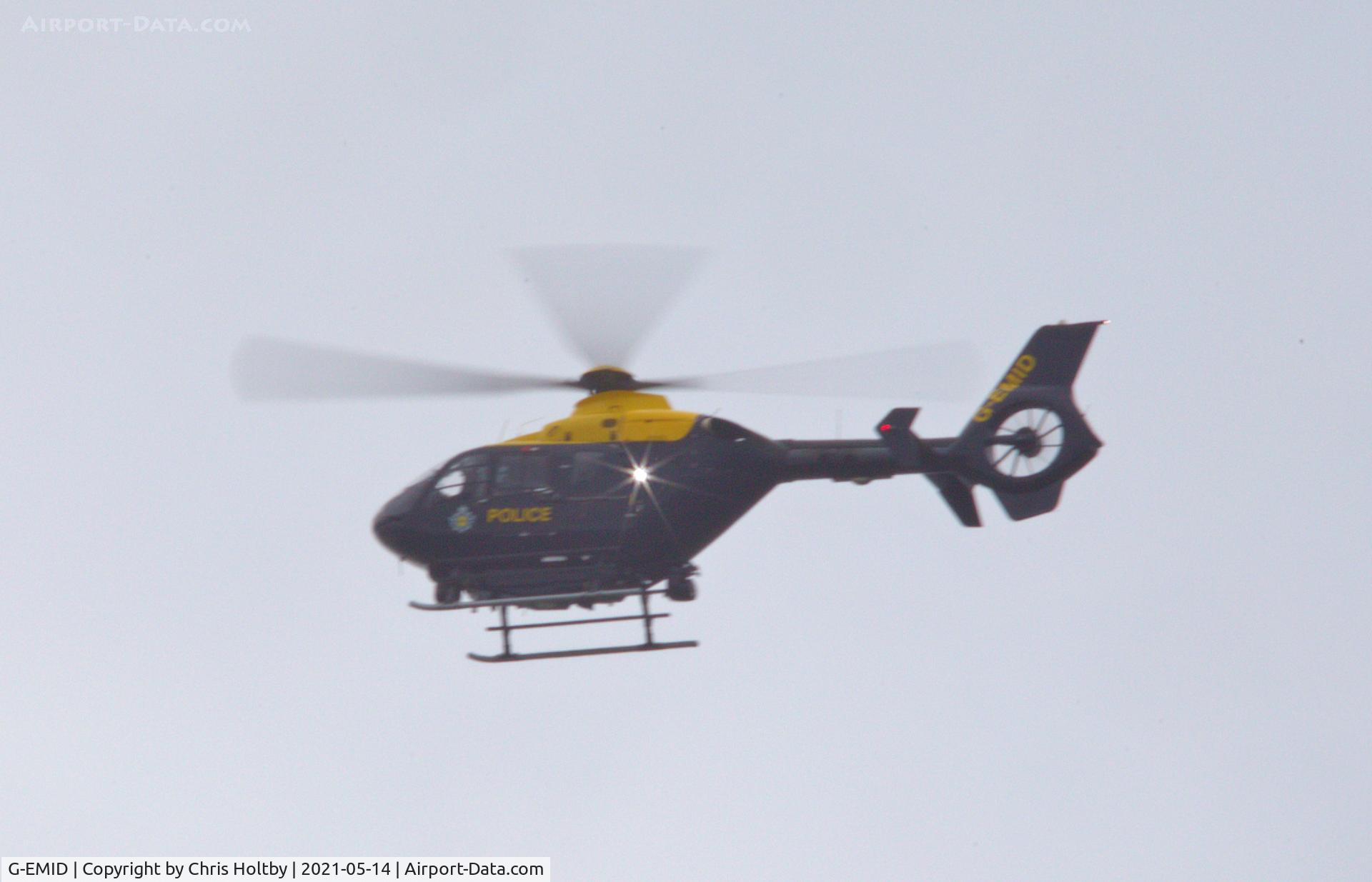 G-EMID, 2006 Eurocopter EC-135P-2+ C/N 0524, Hovering over Potters Bar Herts
