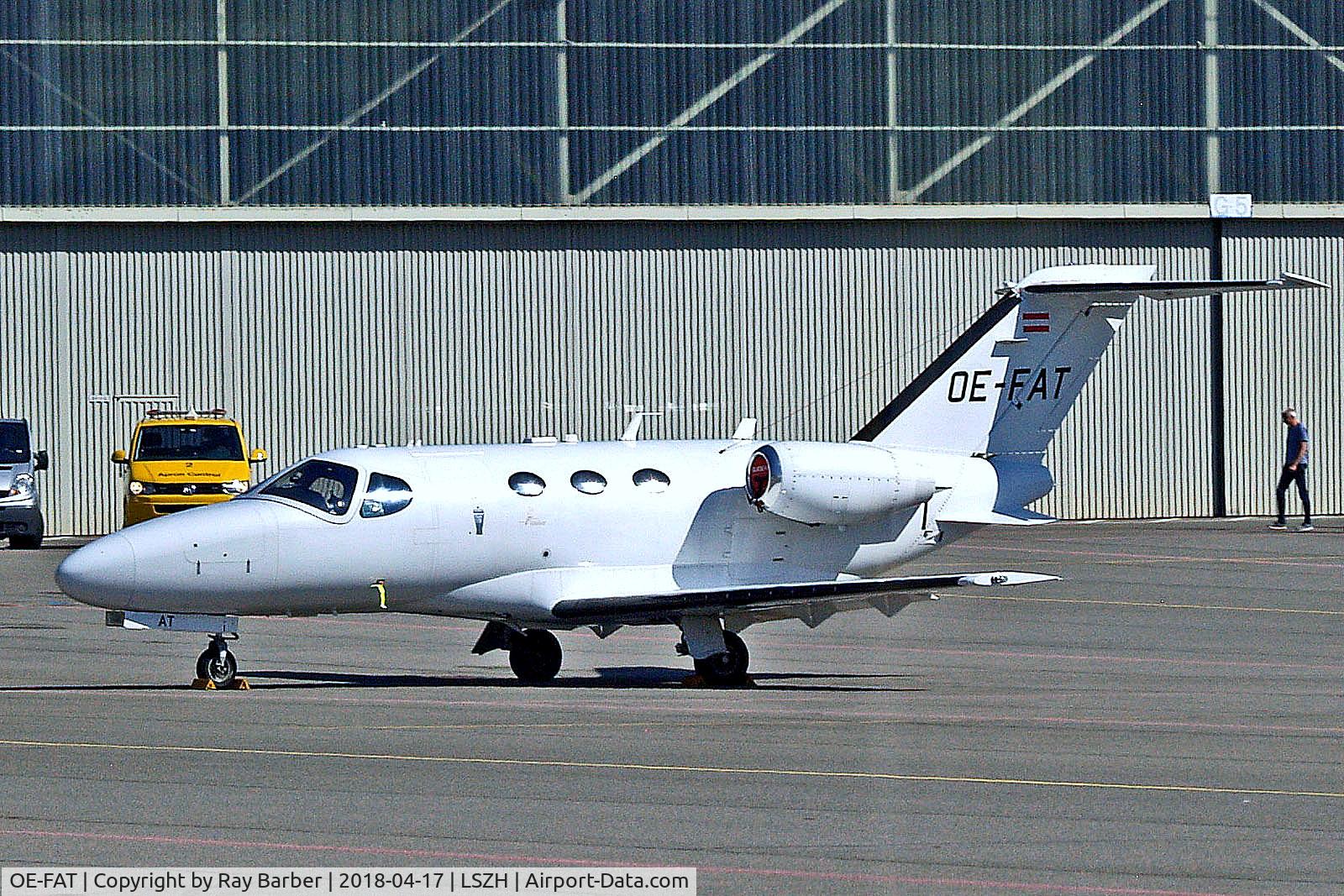 OE-FAT, 2010 Cessna 510 Citation Mustang Citation Mustang C/N 510-0312, OE-FAT   Cessna Citation Mustang [510-0312] [Globe Air AG] Zurich~HB 17/04/2018