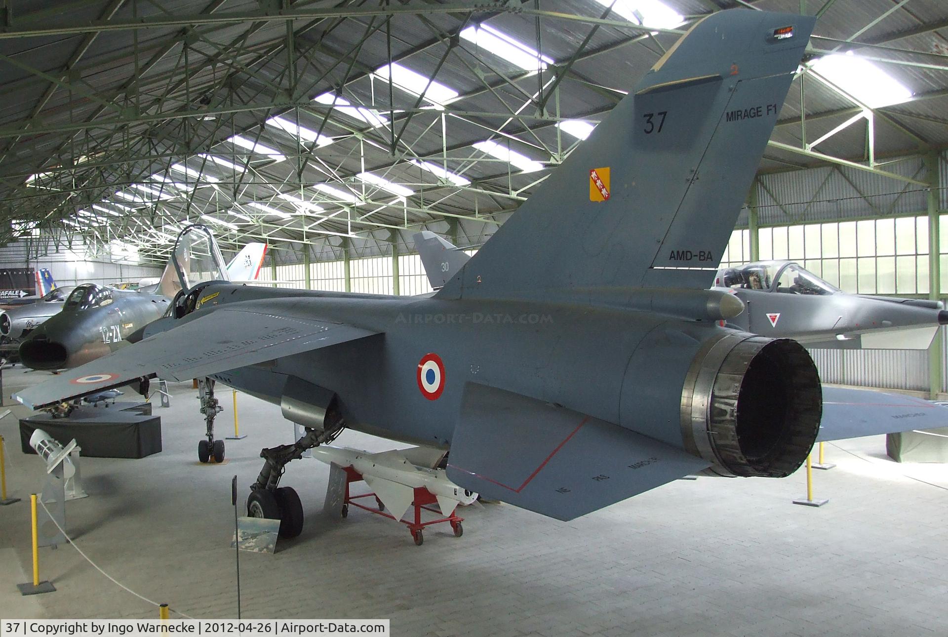 37, Dassault Mirage F.1C C/N 37, Dassault Mirage F.1C at the Musée Européen de l'Aviation de Chasse, Montelimar Ancone airfield