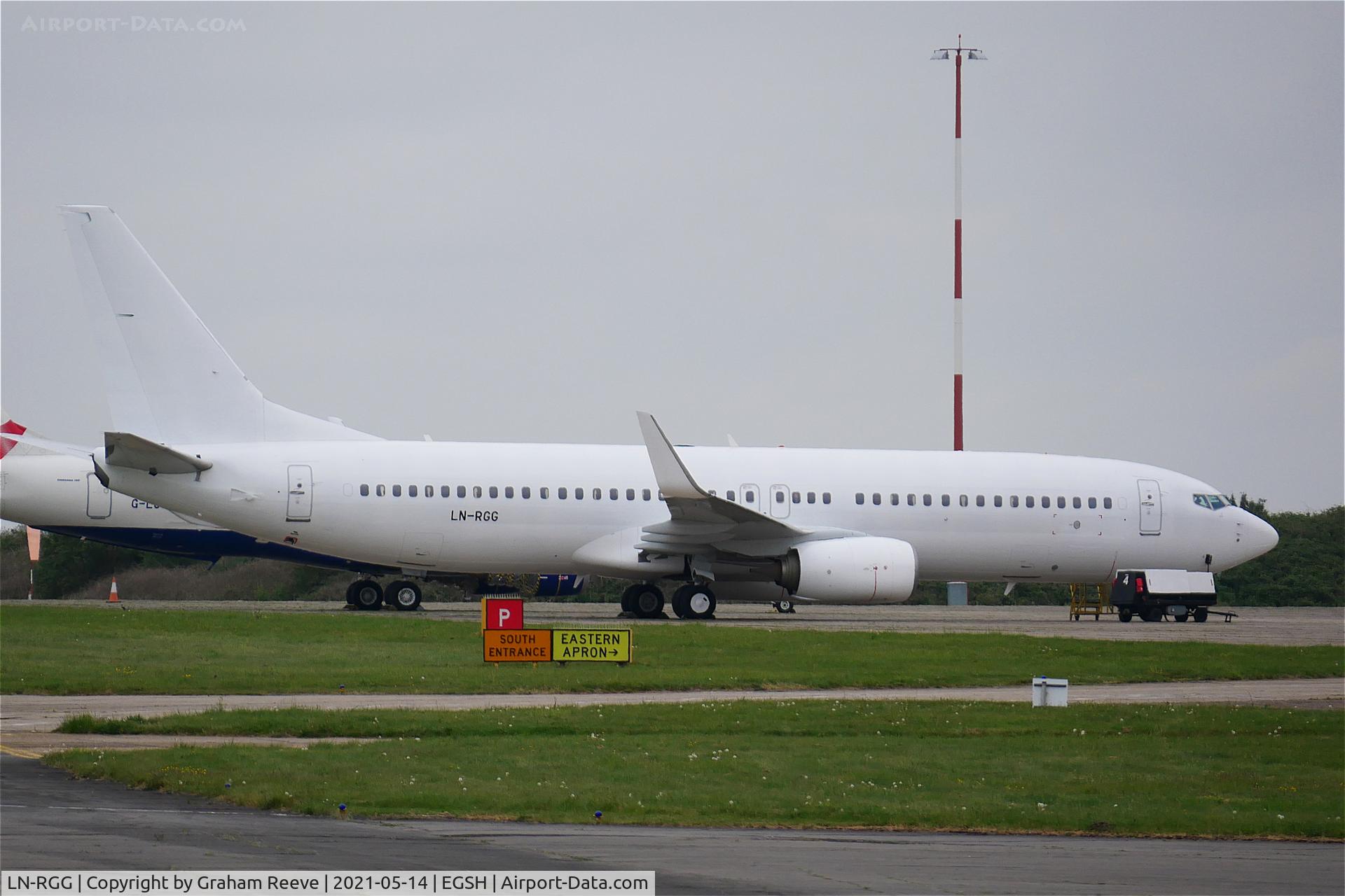 LN-RGG, 2013 Boeing 737-86N C/N 38039, Parked at Norwich.