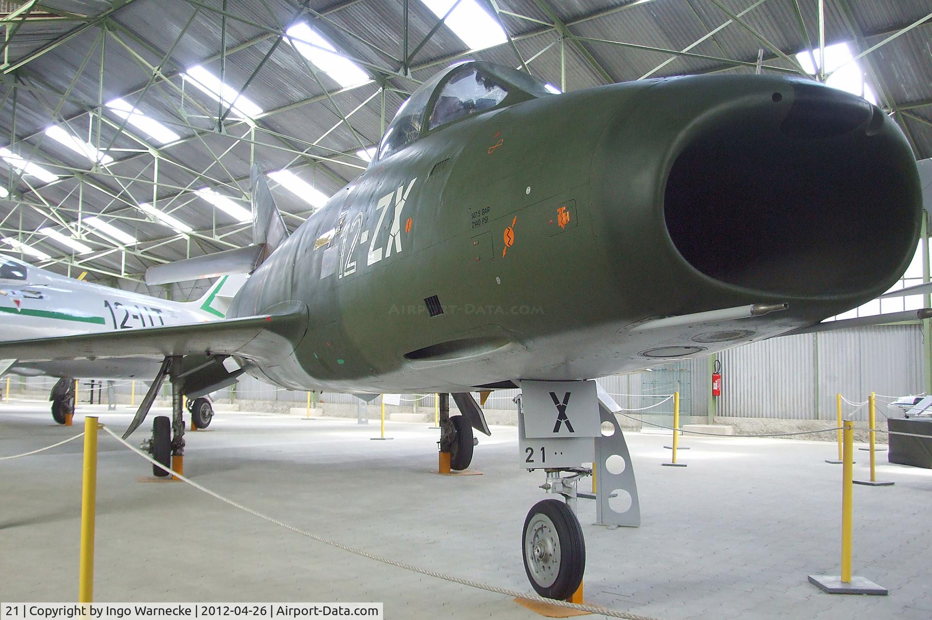 21, Dassault Super Mystere B.2 C/N 21, Dassault Super Mystere B.2 at the Musée Européen de l'Aviation de Chasse, Montelimar Ancone airfield