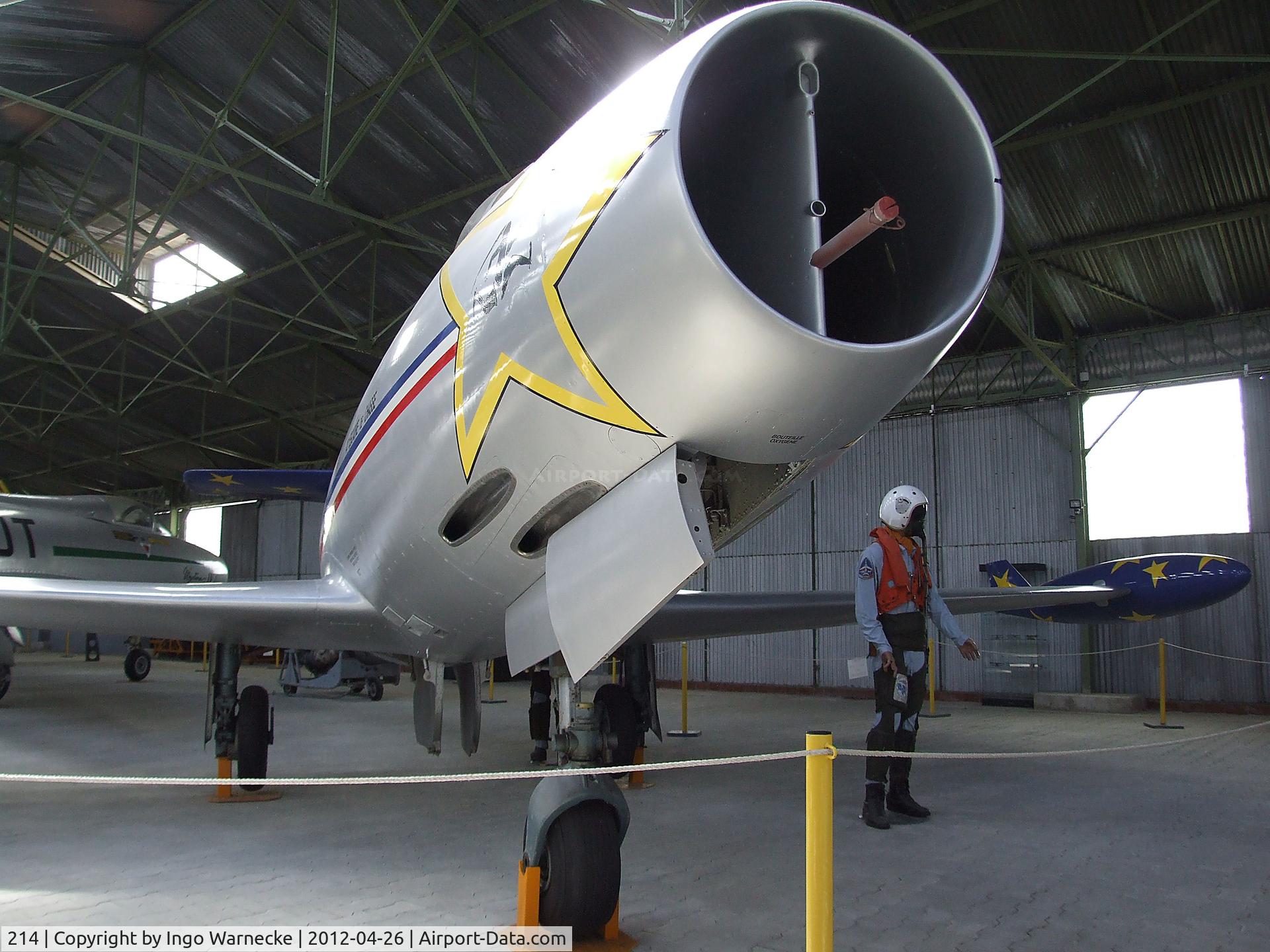 214, Dassault MD-450 Ouragan C/N 214, Dassault MD.450 Ouragan at the Musée Européen de l'Aviation de Chasse, Montelimar Ancone airfield