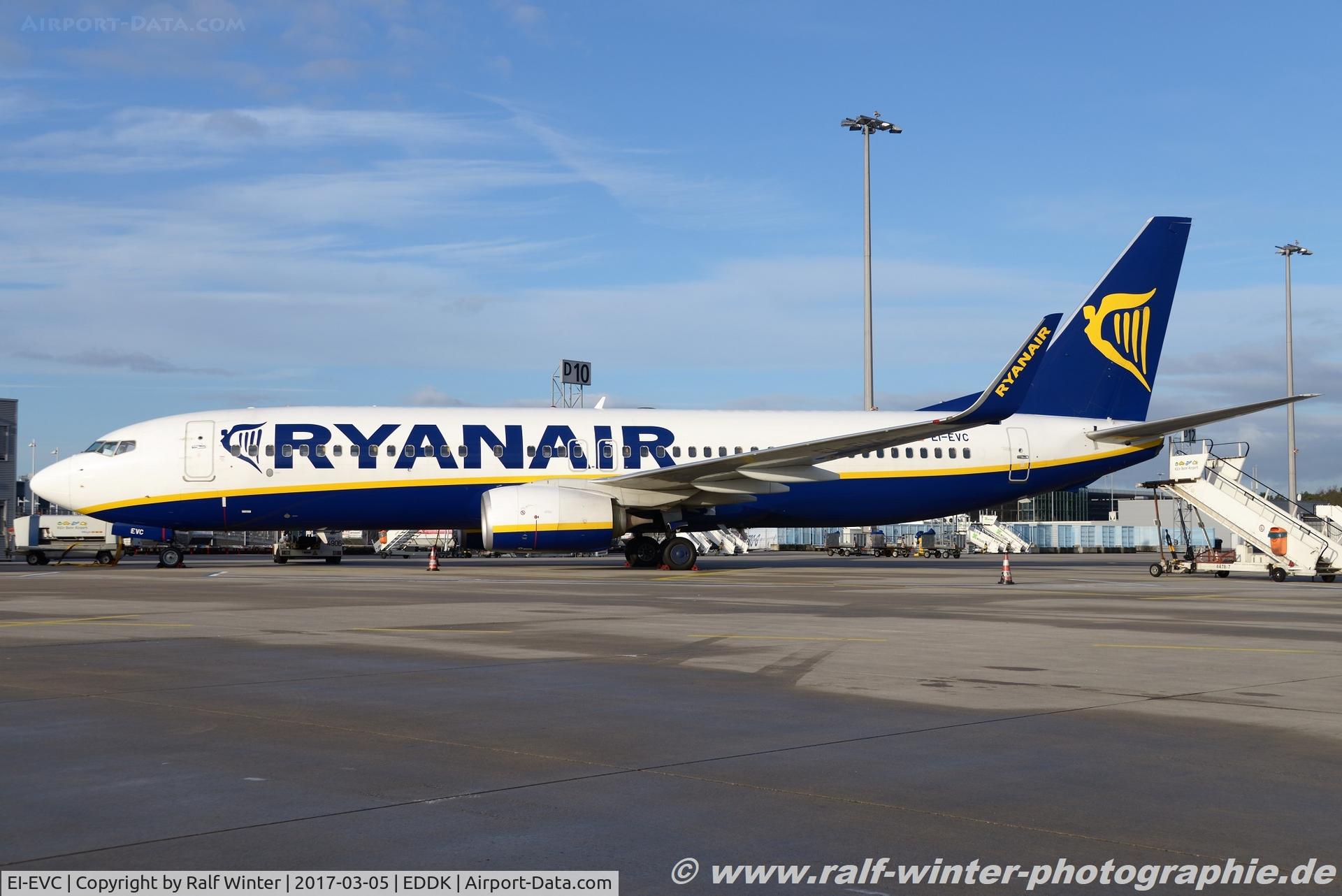 EI-EVC, 2012 Boeing 737-8AS C/N 40286, Boeing 737-8AS(W) - FR RYR Ryanair - 40286 - EI-EVC - 05.03.2017 - CGN