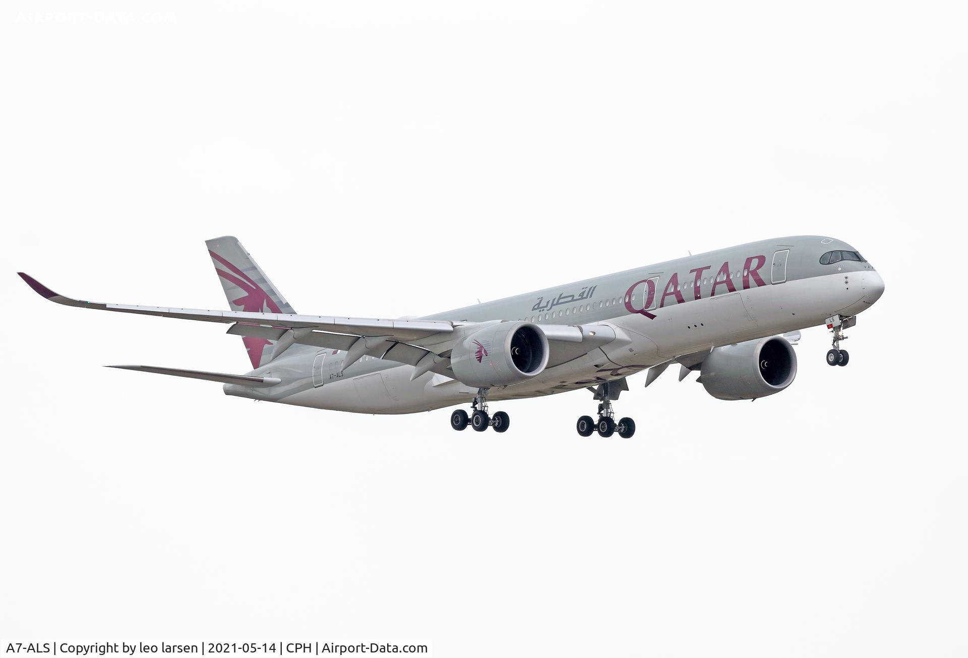 A7-ALS, 2017 Airbus A350-941 C/N 0083, Copenhagen 14.5.2021