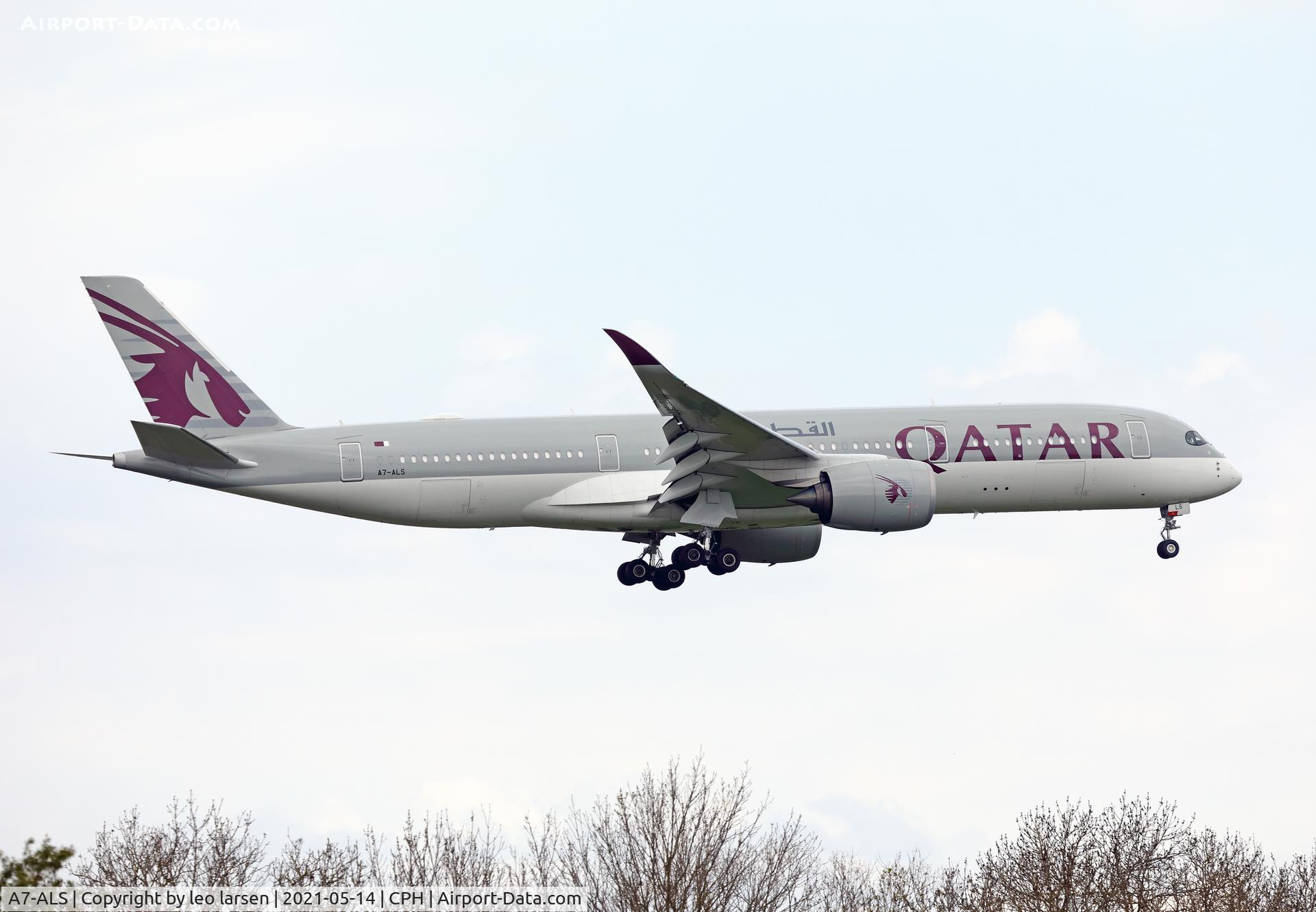 A7-ALS, 2017 Airbus A350-941 C/N 0083, Copenhagen 14.5.2021