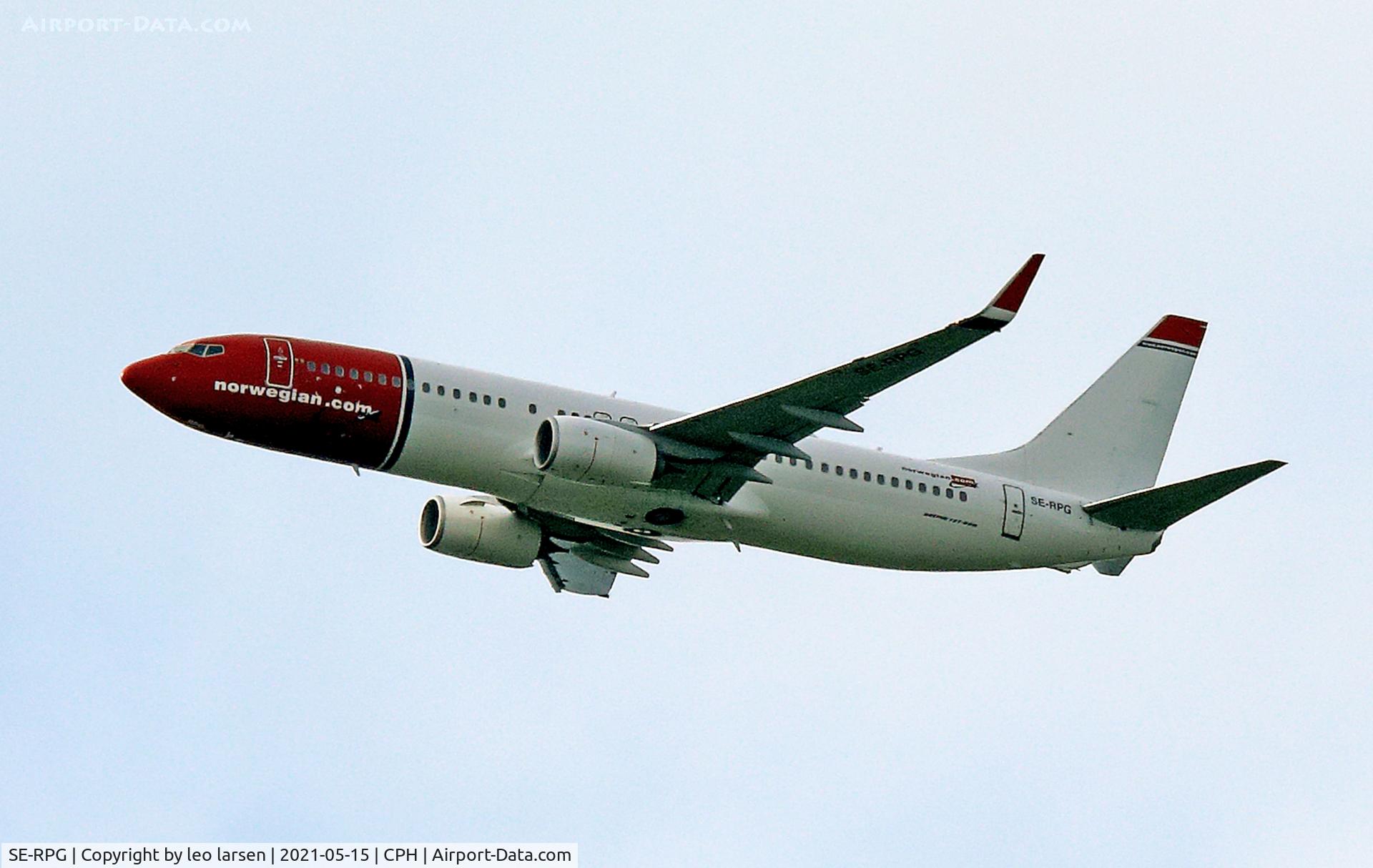 SE-RPG, 2016 Boeing 737-8JP C/N 42077, Copenhagen 15.5.2021