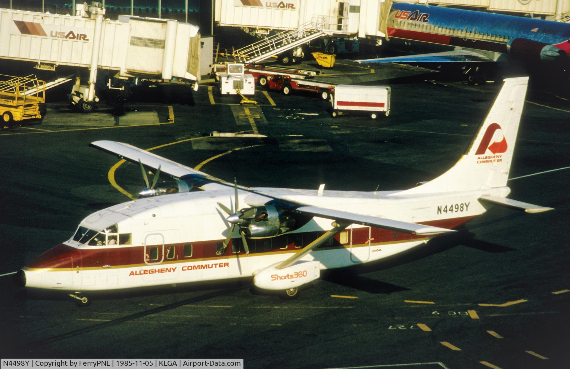 N4498Y, 1983 Short SD3-60-100 C/N SH3625, Allegheny Commuter SH360