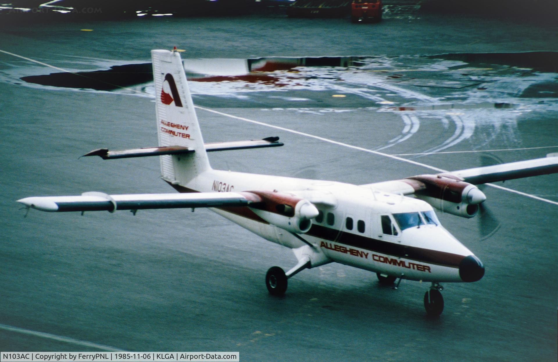 N103AC, 1969 De Havilland Canada DHC-6-300 Twin Otter C/N 253, Allegheny Comuter Twin Otter