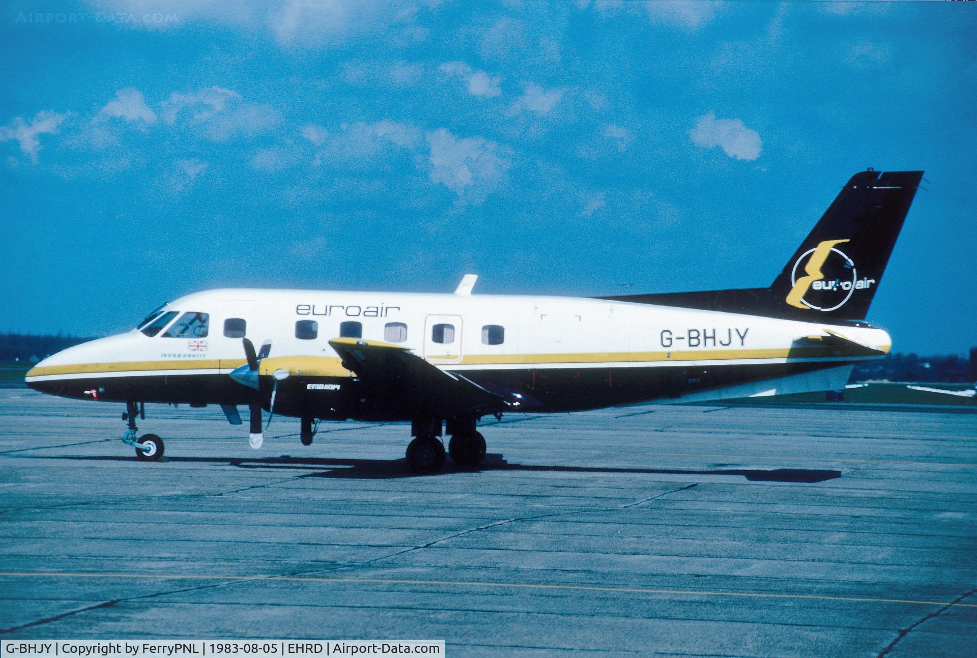 G-BHJY, 1980 Embraer EMB-110P1 Bandeirante C/N 110256, Euroaor EMB110