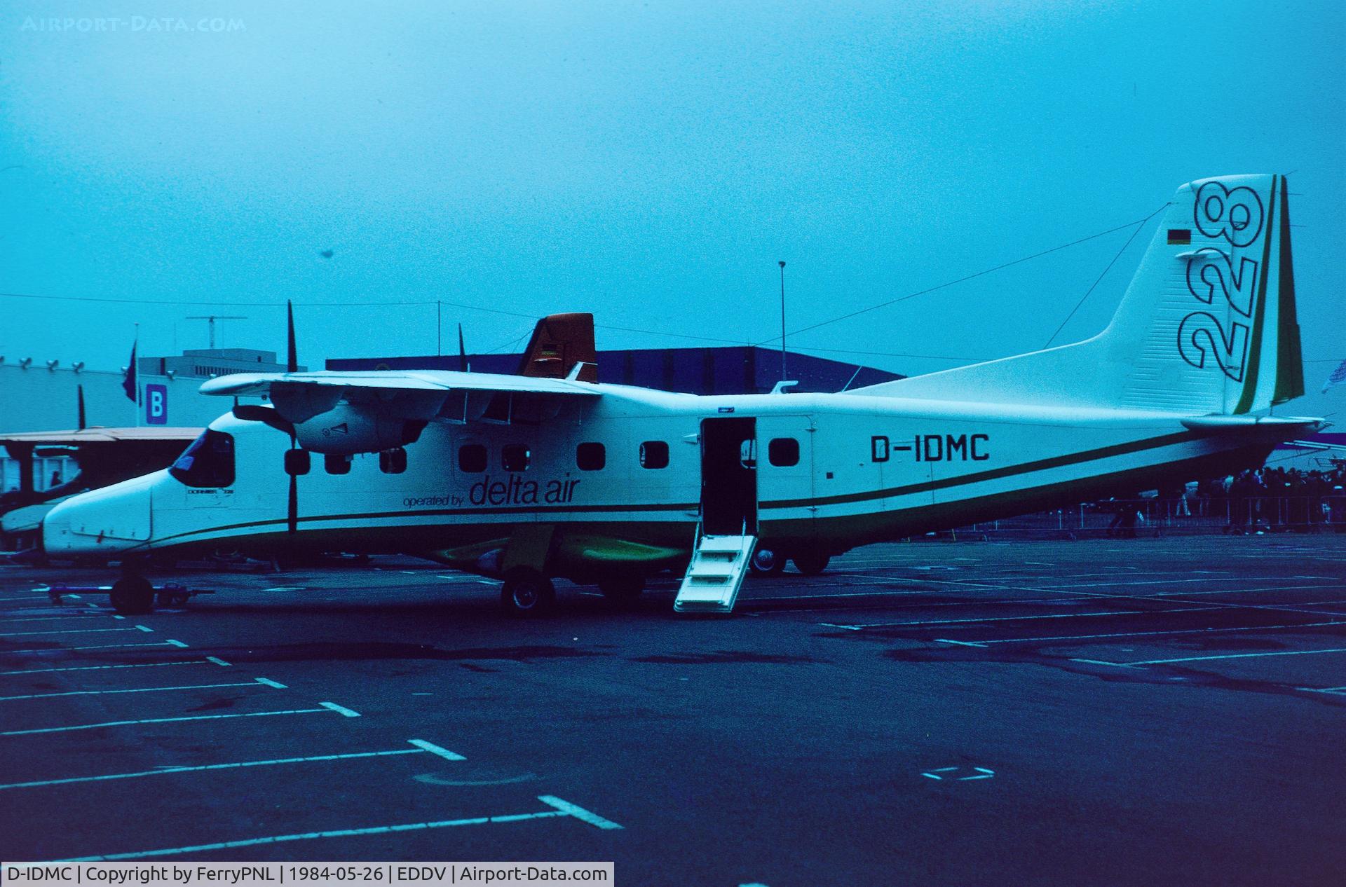 D-IDMC, 1983 Dornier 228-201 C/N 8012, Dornier Demo DO228 with Delta Air tittles