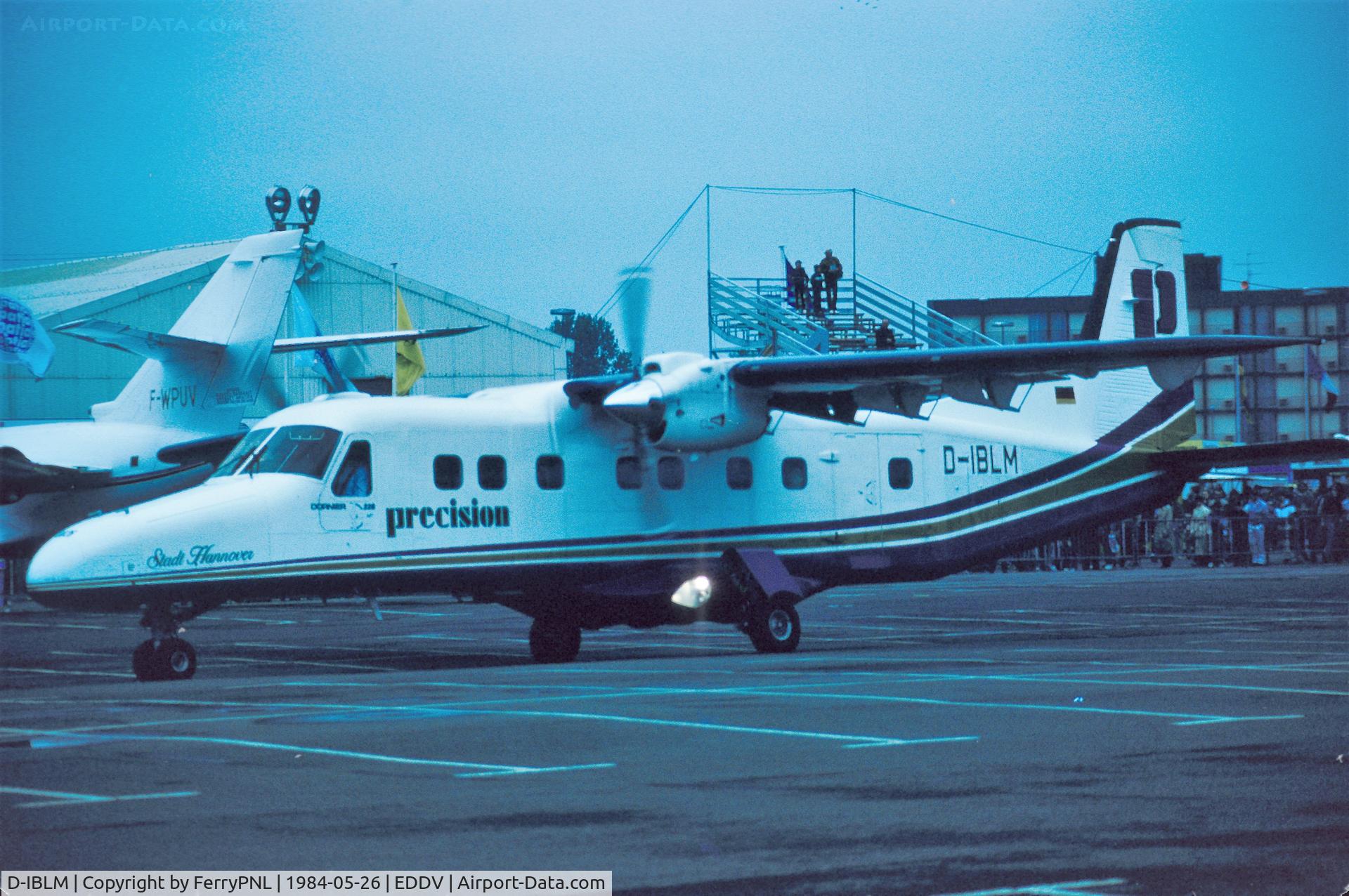 D-IBLM, 1984 Dornier 228-202 C/N 8026, Dornier 22 promoting Precision at ILA