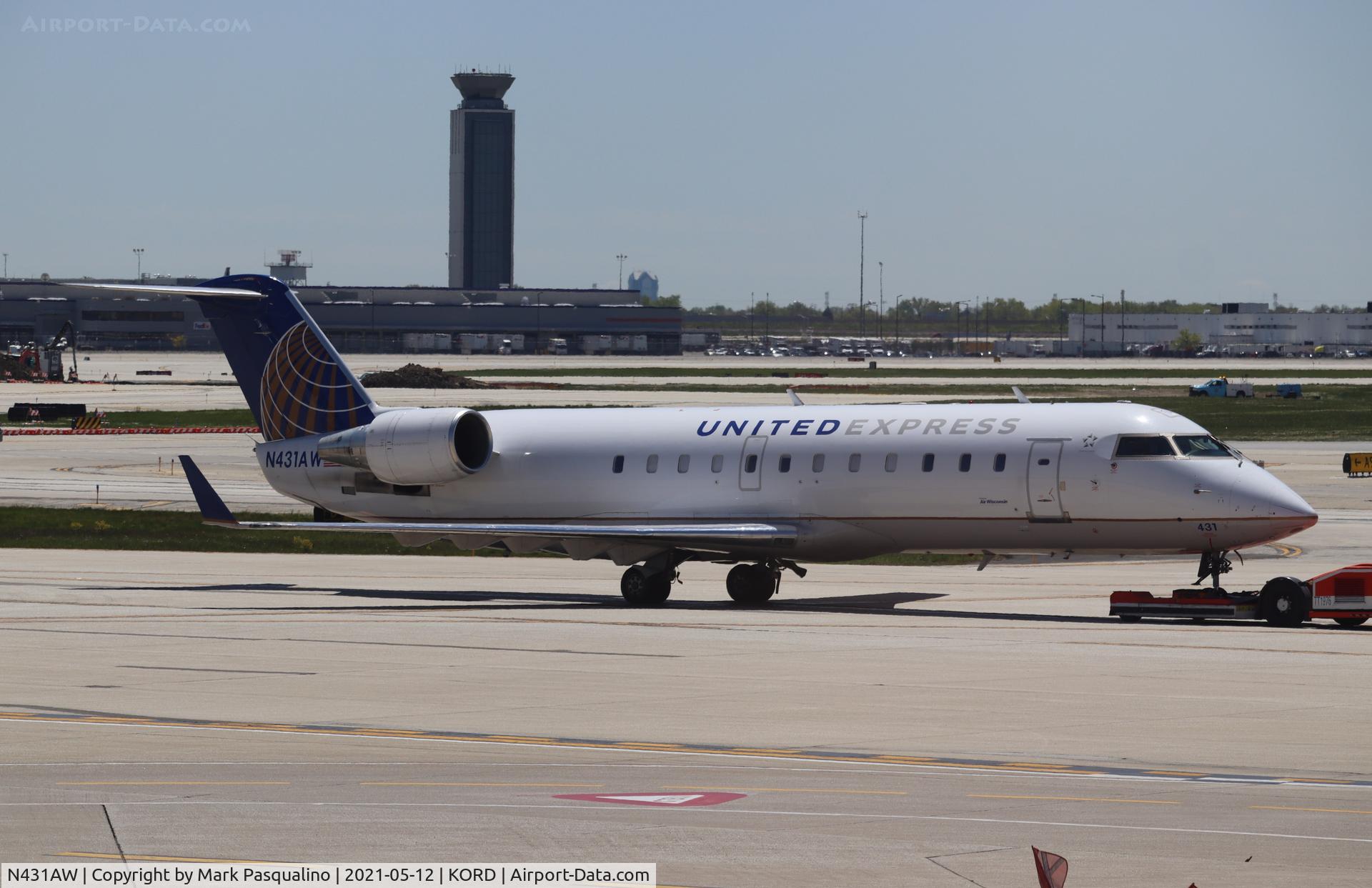 N431AW, 1998 Bombardier CRJ-200ER (CL-600-2B19) C/N 7256, CL-600-2B19