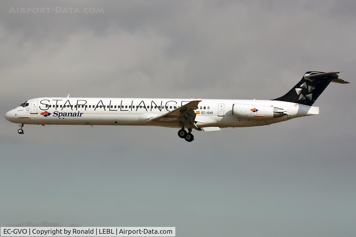 EC-GVO, 1988 McDonnell Douglas MD-83 (DC-9-83) C/N 49642, at bcn