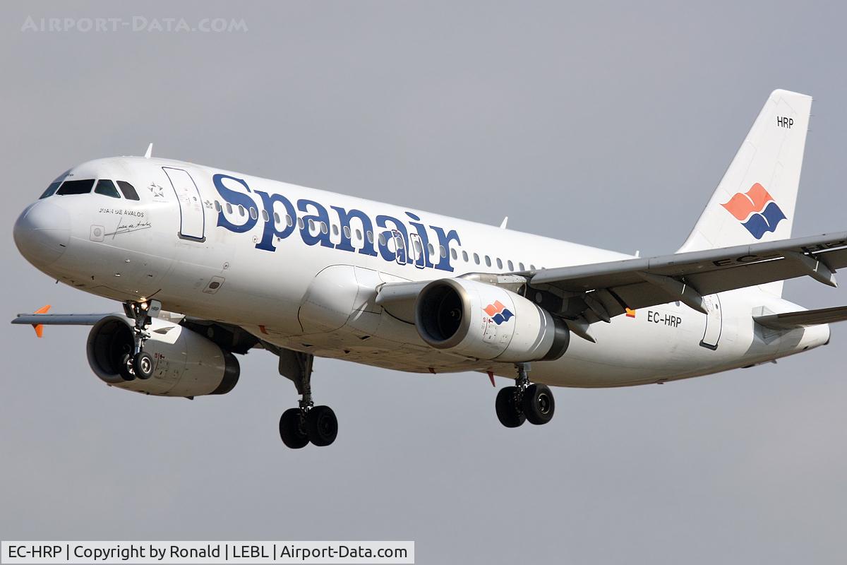 EC-HRP, 2000 Airbus A320-232 C/N 1349, at bcn